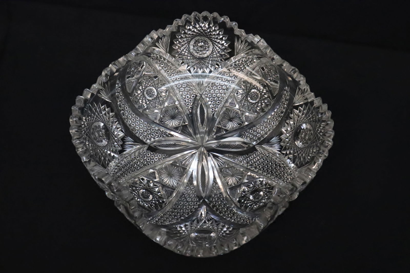 American brilliant cut crystal bowl by Libbey (1 of 13)