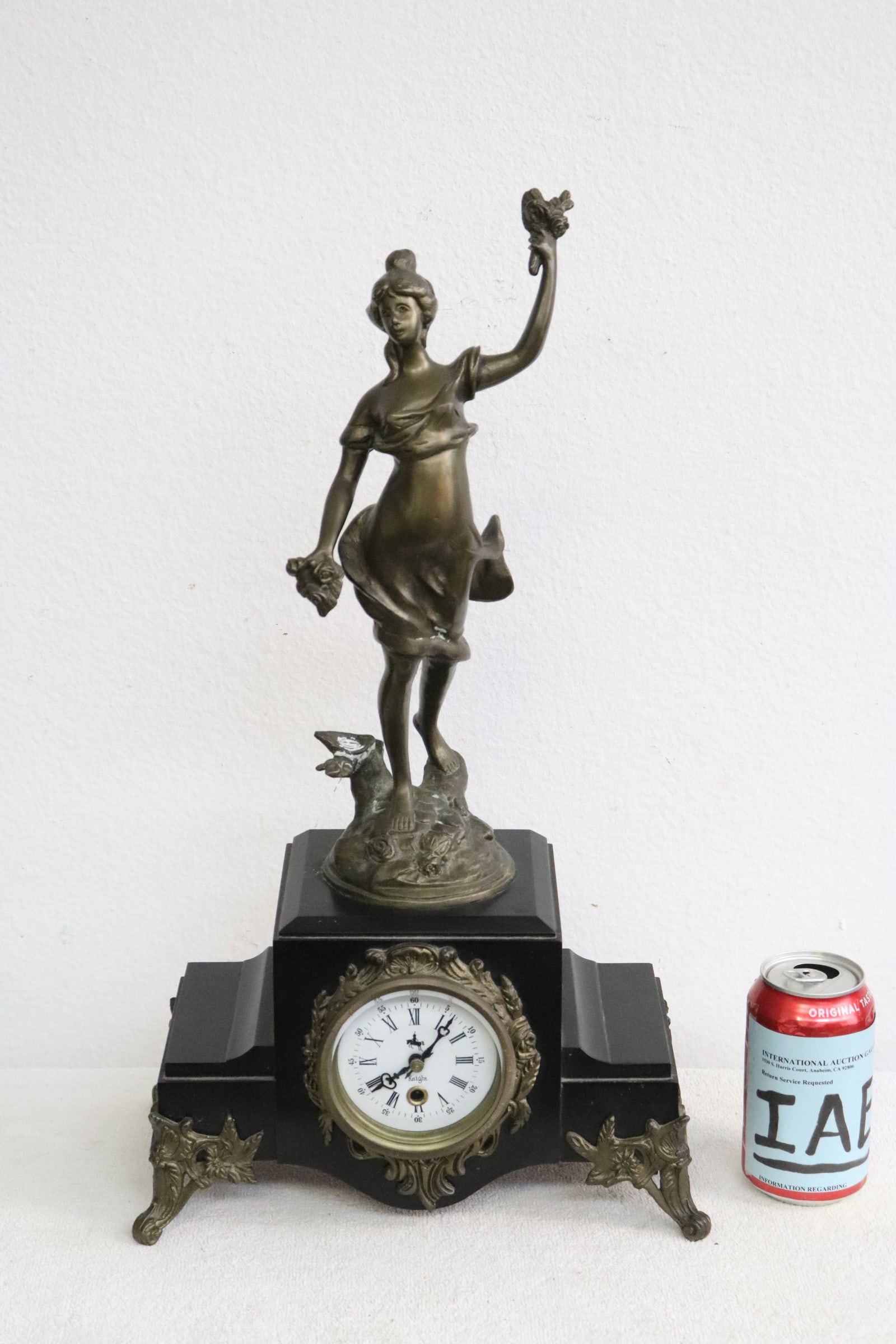 French marble based key wind clock (1 of 8)