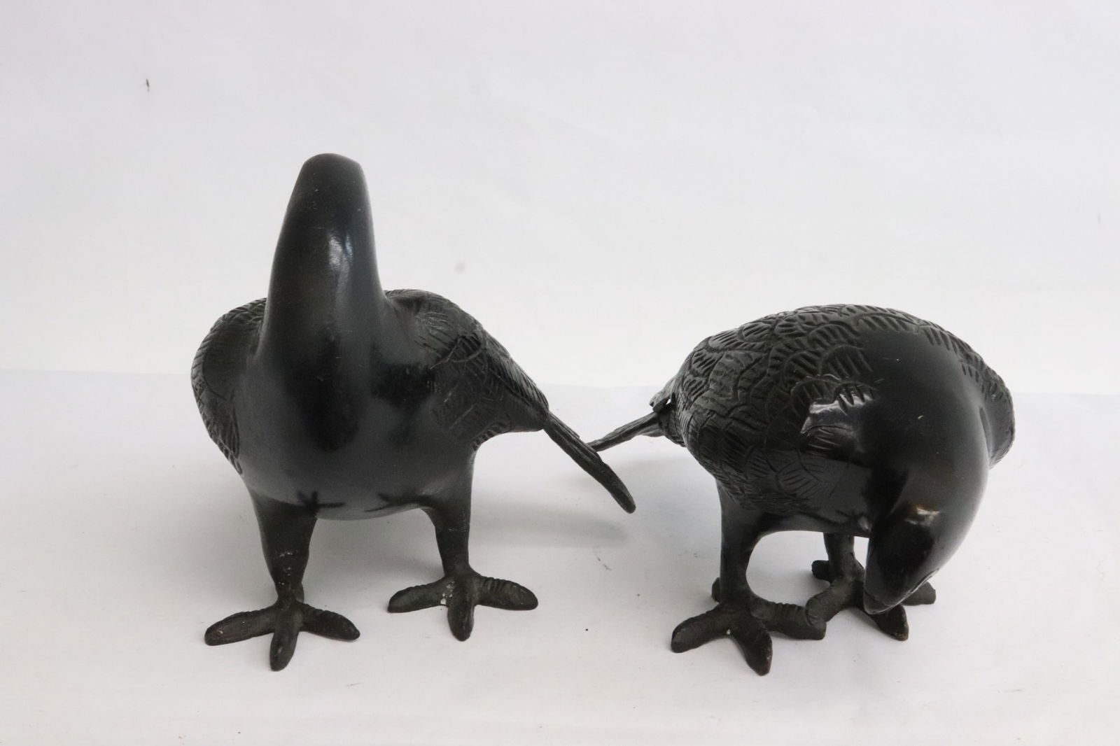 Pair bronze sculpture of birds (1 of 10)