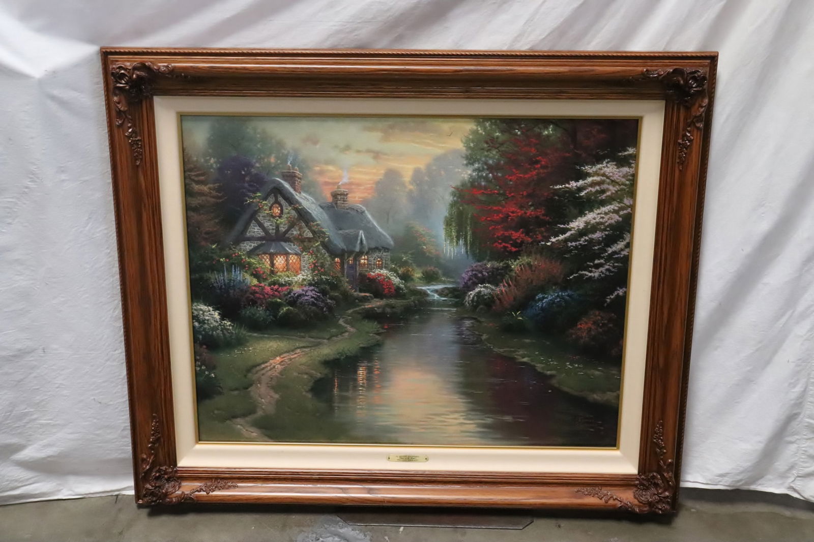 Limited ed. print on canvas by Thomas Kinkade, w/ COA (1 of 7)