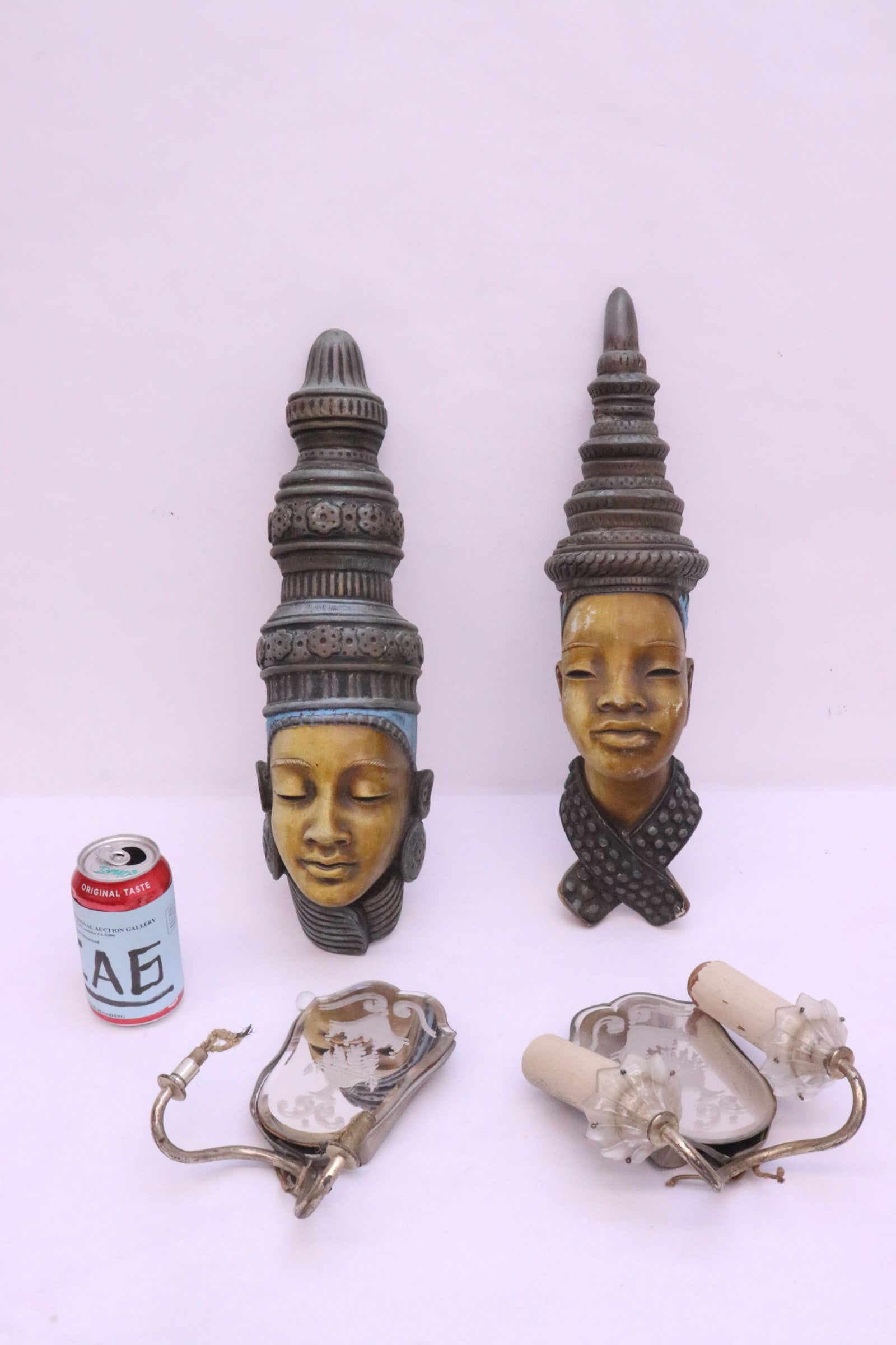 2 pairs wall hanging sconces (1 of 8)