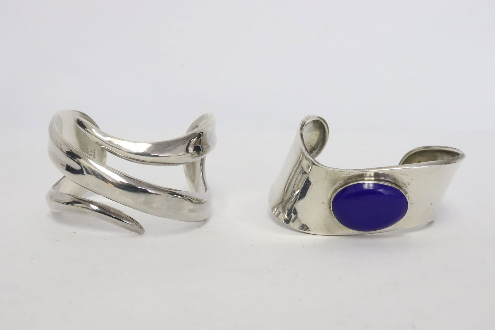 2 modern designed sterling bangles (1 of 11)