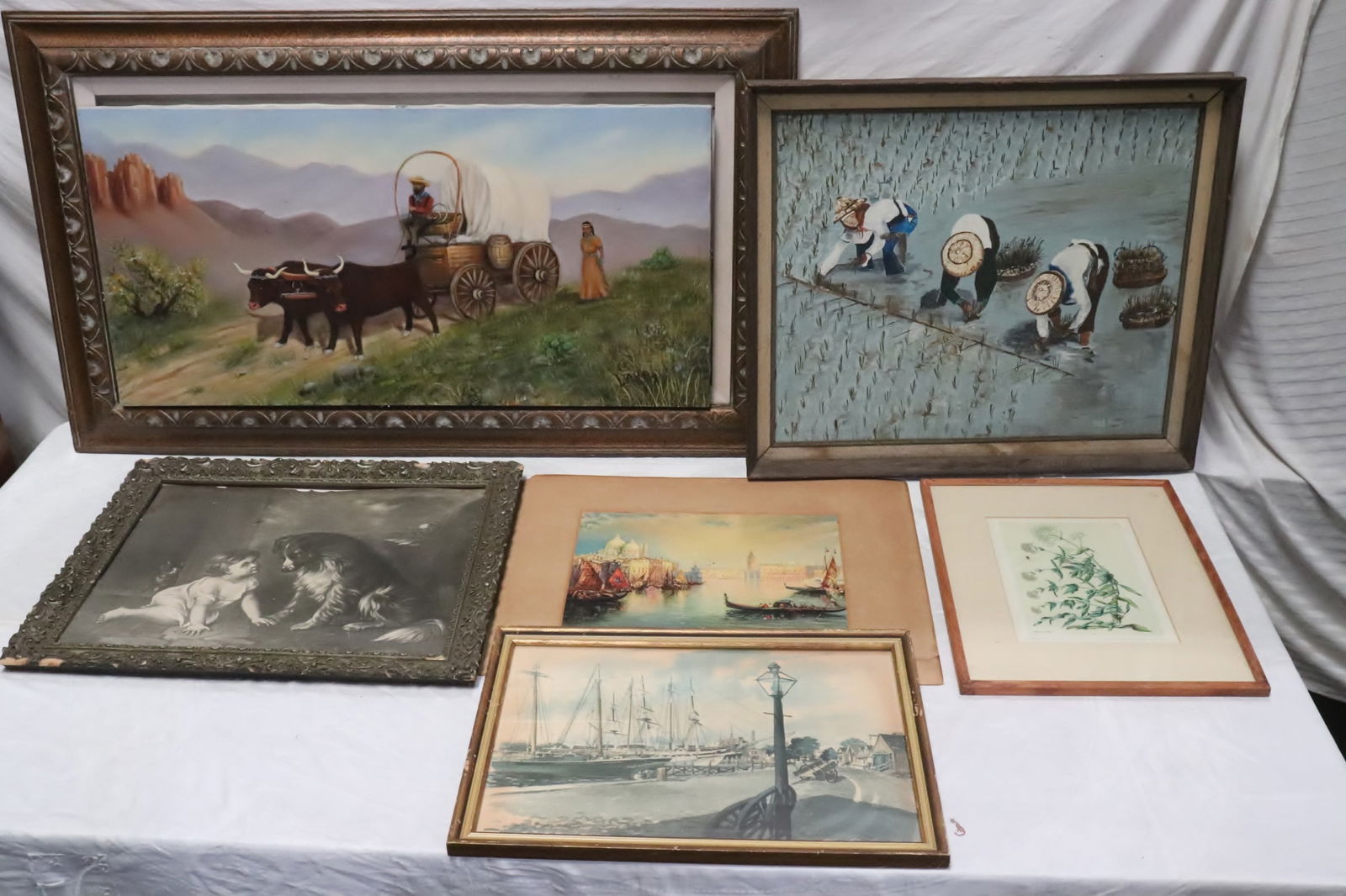 Lot of paintings, prints/ etchings (1 of 12)