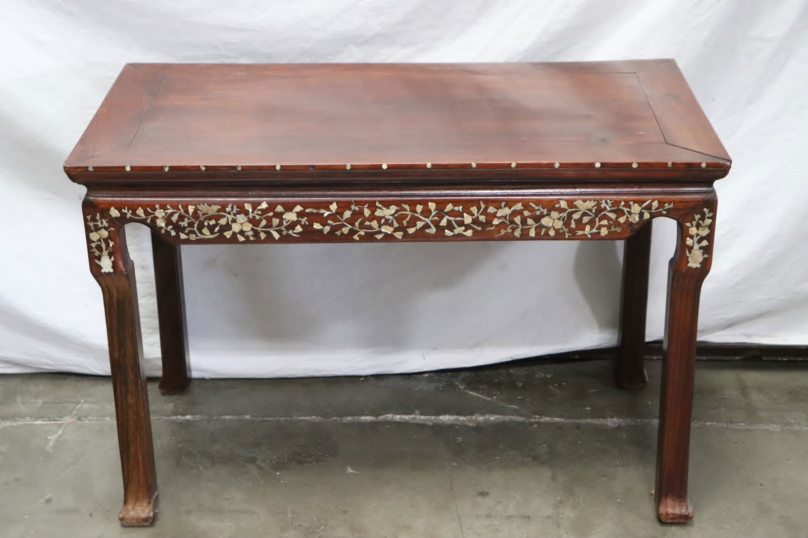 Chinese antique rosewood rectangular table (1 of 9)