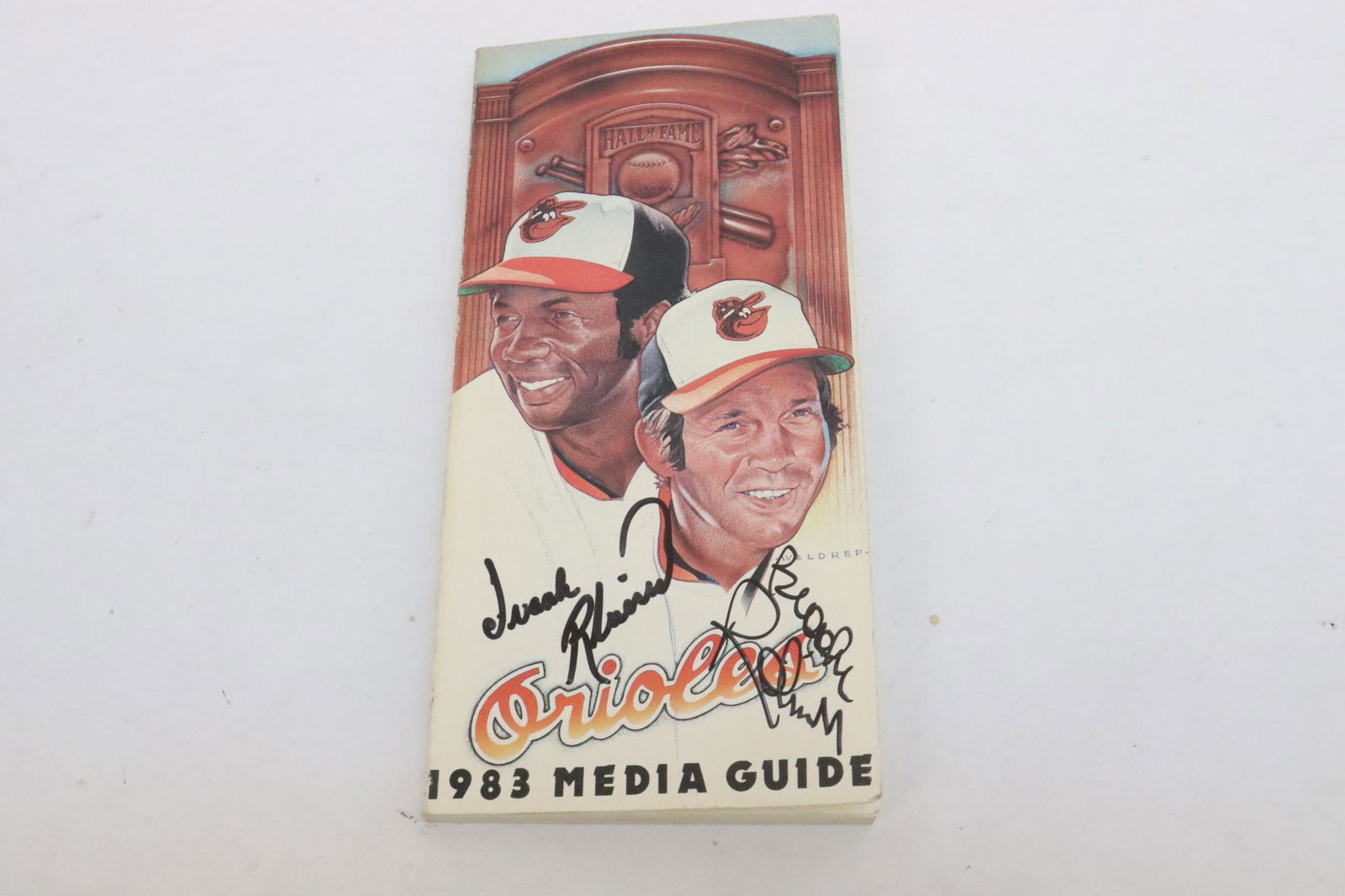 Orioles 1983 media guide signed by 3 players, ??? (1 of 5)