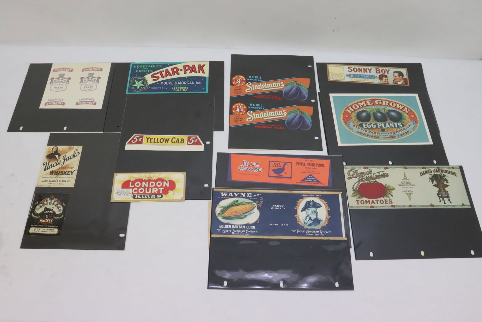 Lot of wine label, cigar label, fruit label, etc: Lot of wine label, cigar label, fruit label, etc, 1.65"x7" - 6"x9"