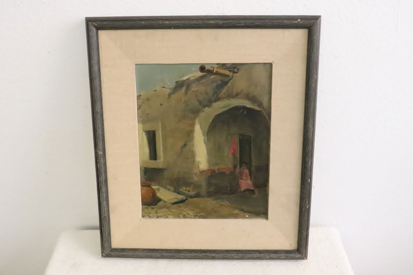early 20th century oil on canvas painting, signed, dated (1 of 7)