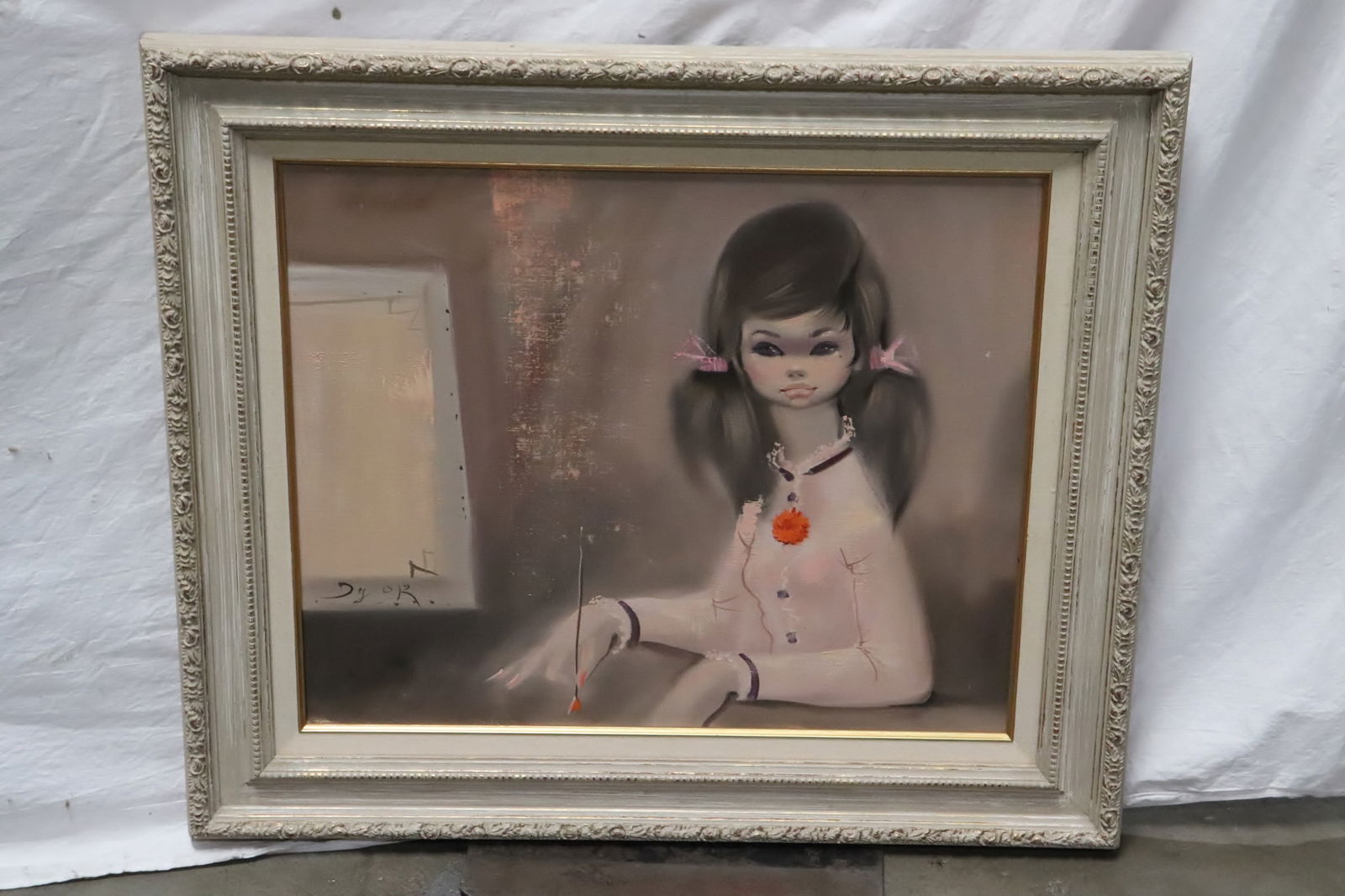 Oil on canvas "portrait of a girl" by Igor Pantuhoff: Oil on canvas "portrait of a girl" by Igor Pantuhoff (1911-1972), 19.5"x23.5"