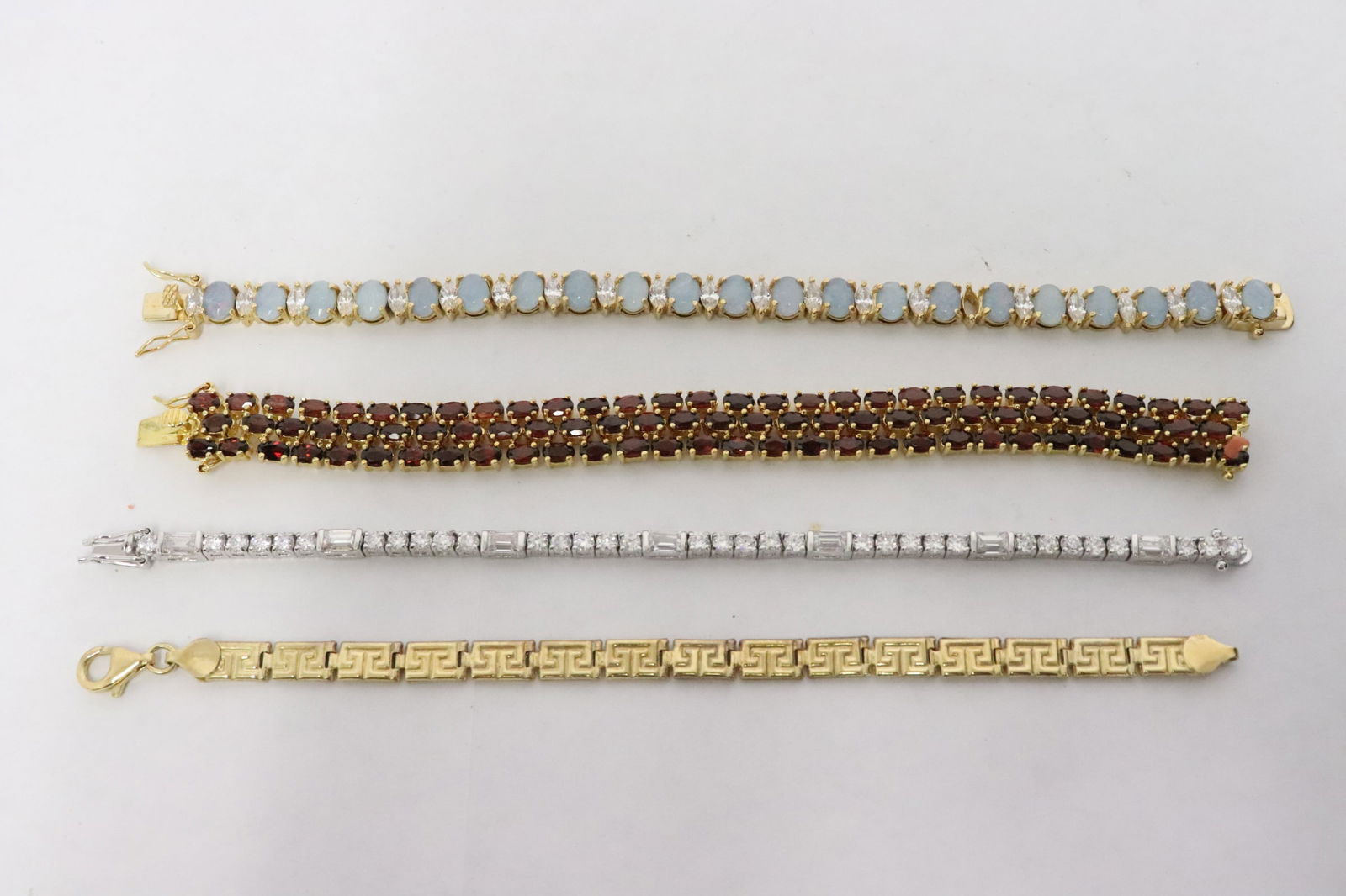 4 fancy sterling bracelets (1 of 9)