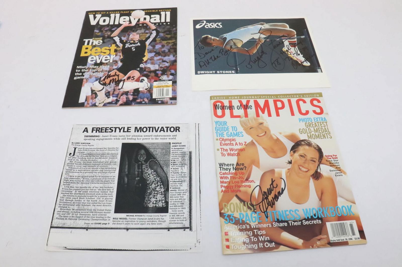 USA Olympic athletes signed photo & magazine (1 of 7)