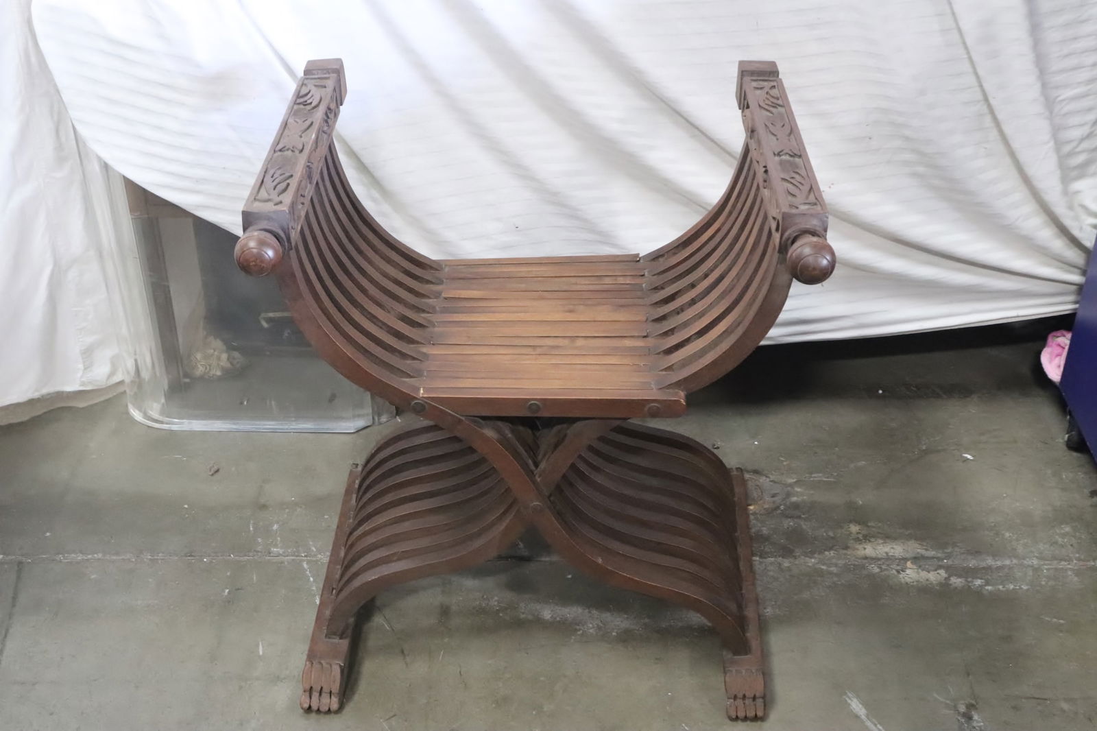 Victorian mahogany folding chair (1 of 6)