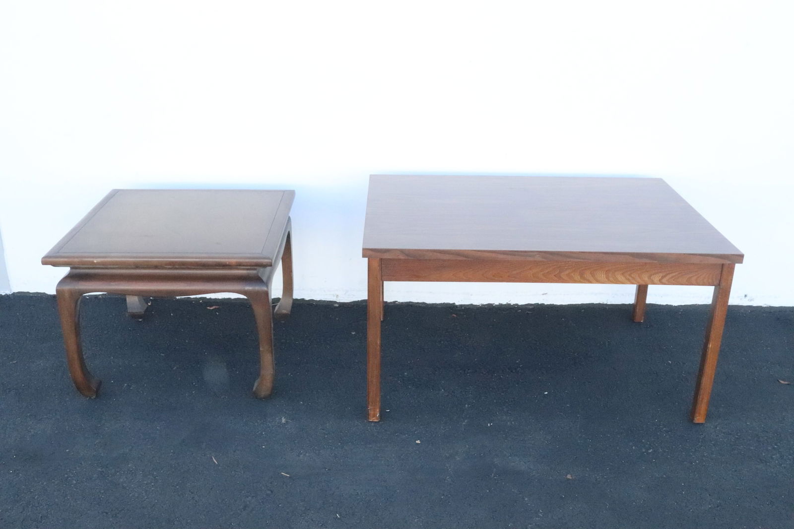 a rectangular side table and a square low table (1 of 9)