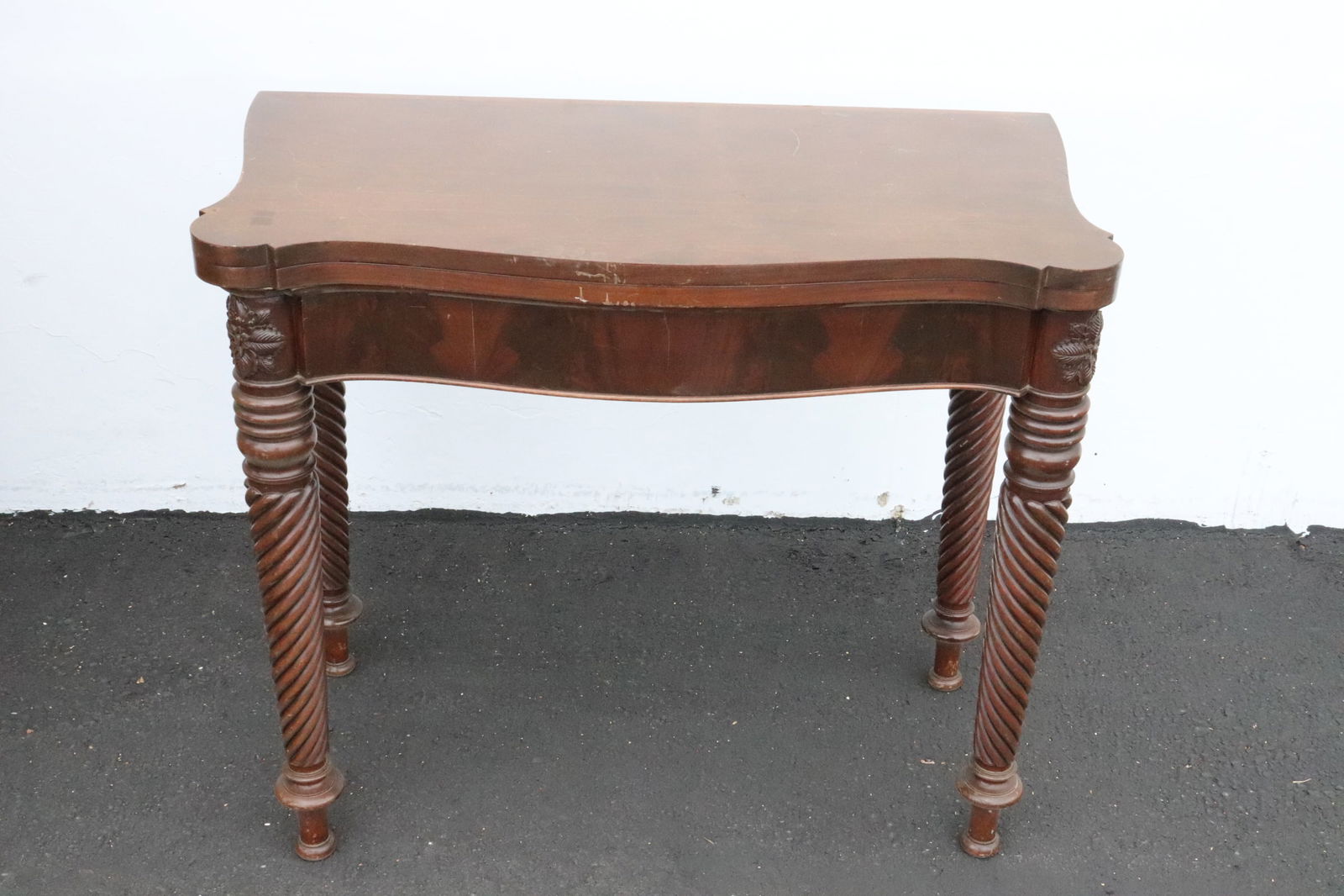 Victorian mahogany game table (1 of 9)