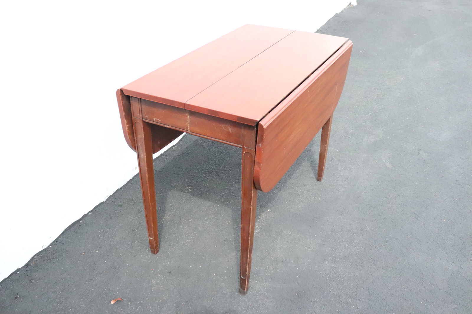 Early 20th century mahogany drop leaf table (1 of 6)