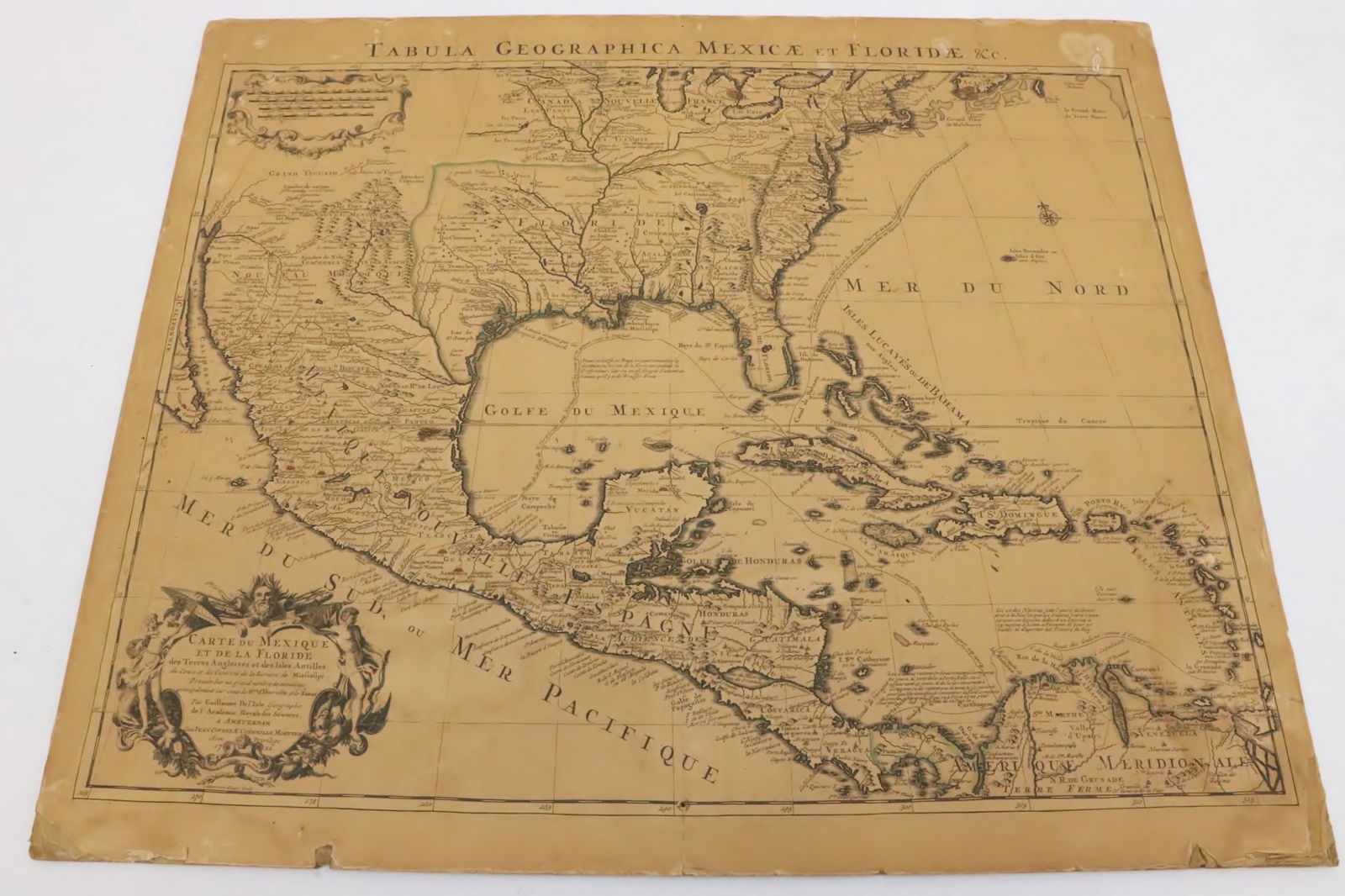 A rare dated 1722 North America map (1 of 11)