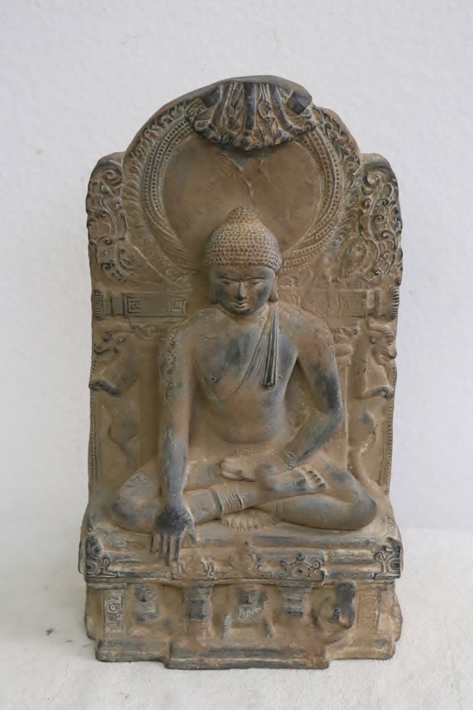 Chinese stone carved deity (1 of 8)