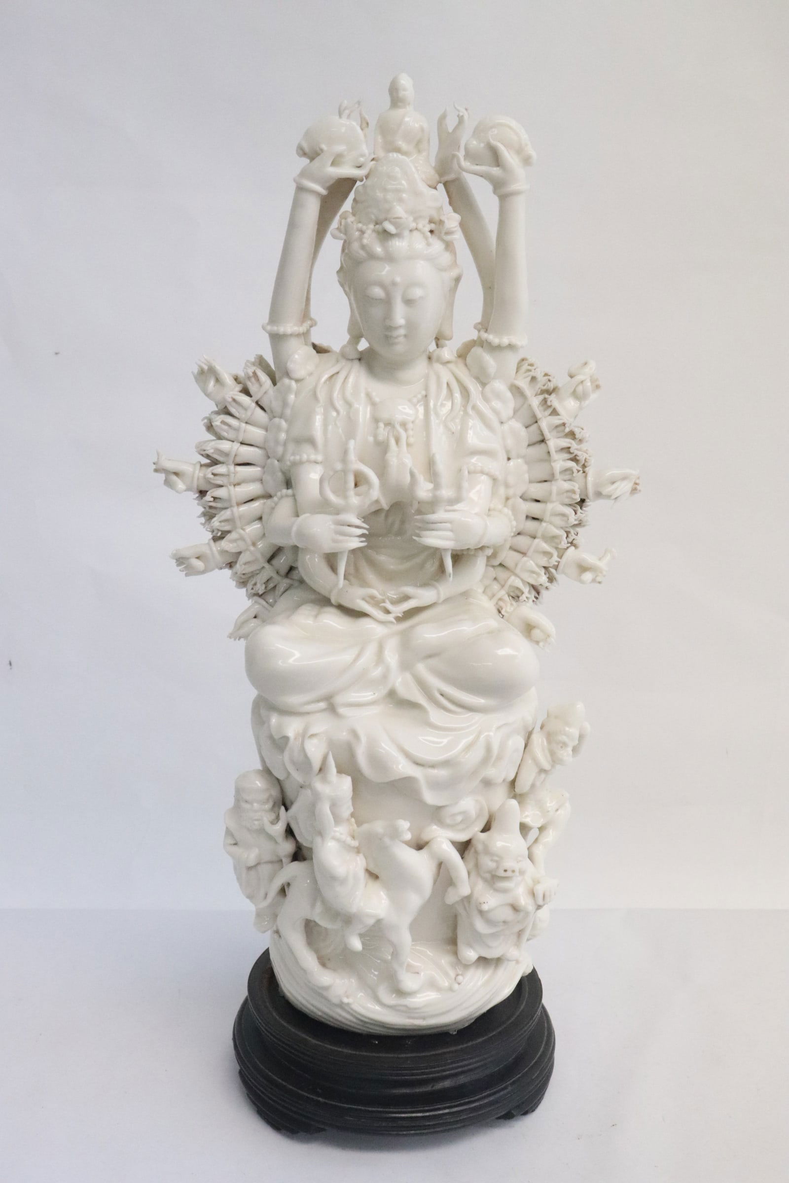early 20th century blanc de shin porcelain sculpture (1 of 11)