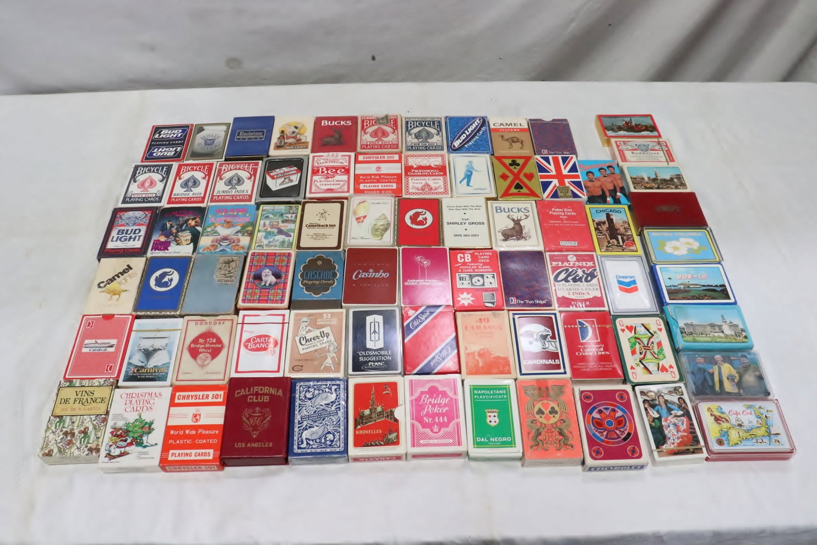 Approx. 55 decks of playing cards: Approx. 55 decks of playing cards, new and used