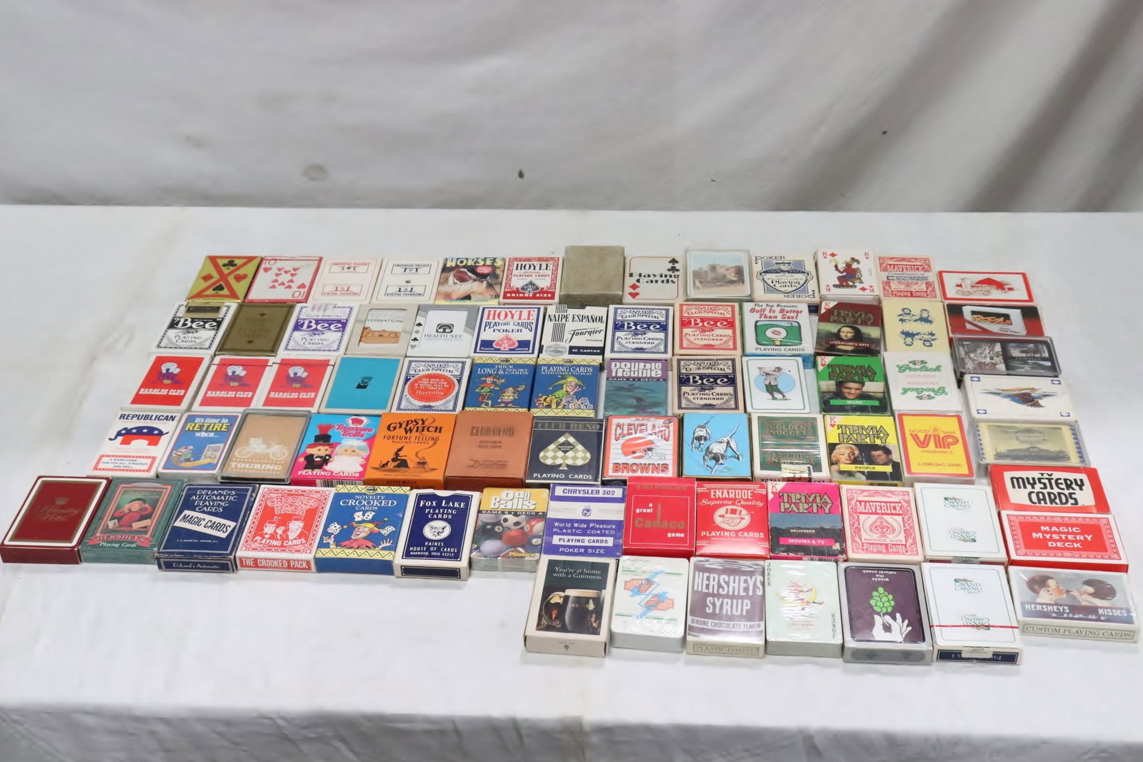 Approx. 55 decks of playing cards: Approx. 55 decks of playing cards, new and used