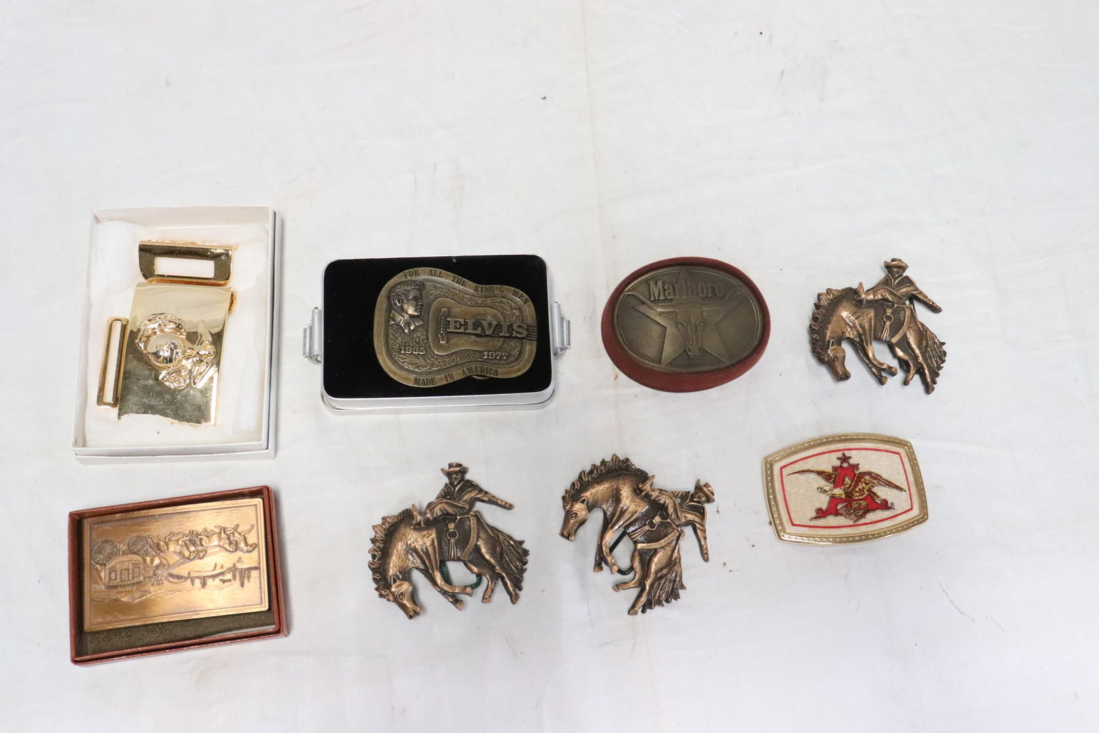8 belt buckles: 8 belt buckles, 2.3"x3.5"x0.35" - 2.25"x3.6"x0.25"