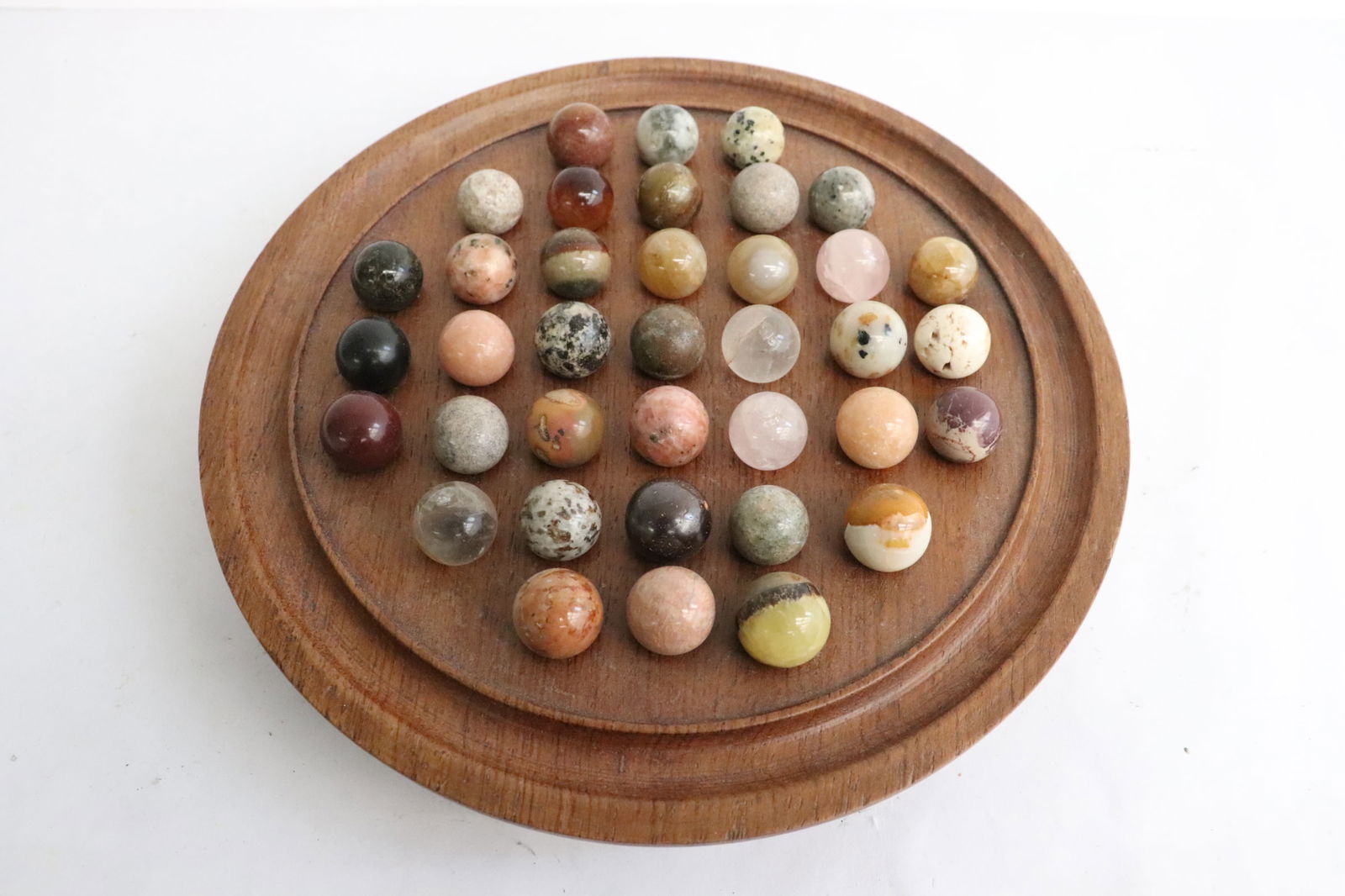 Game board with vintage marbles (1 of 6)