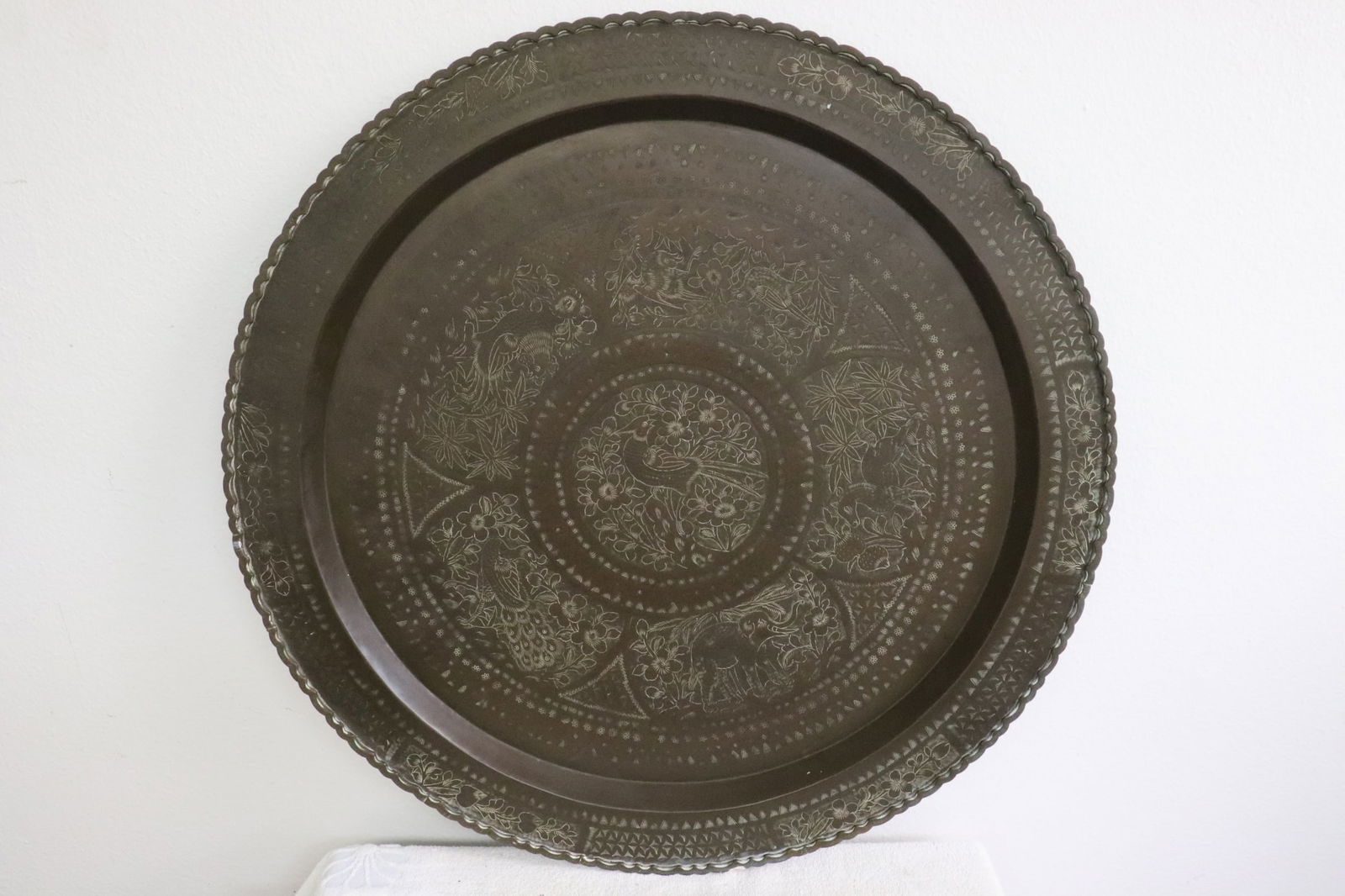 Chinese vintage copper tray (1 of 7)