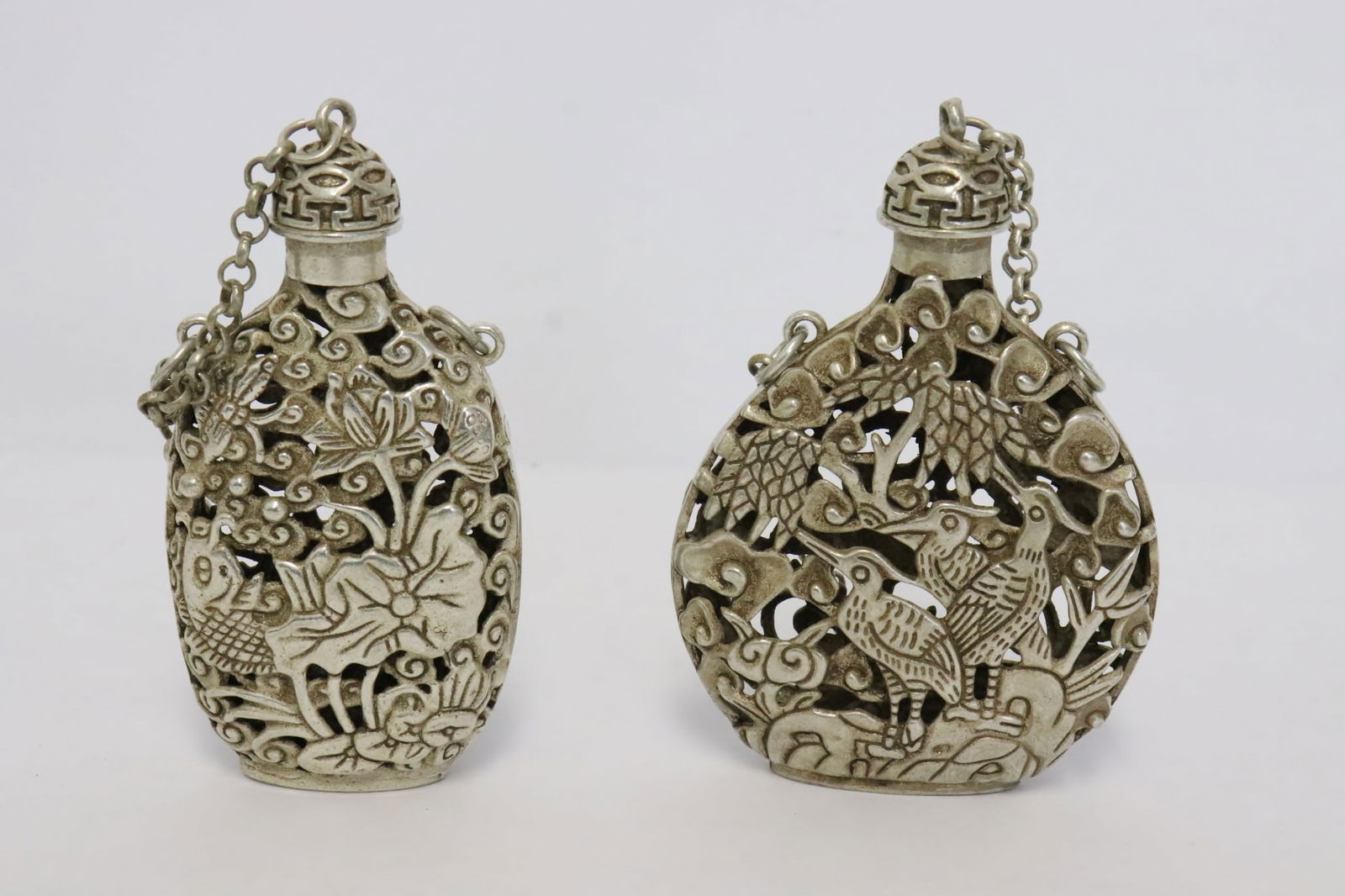 Two white bronze scent bottle (1 of 9)