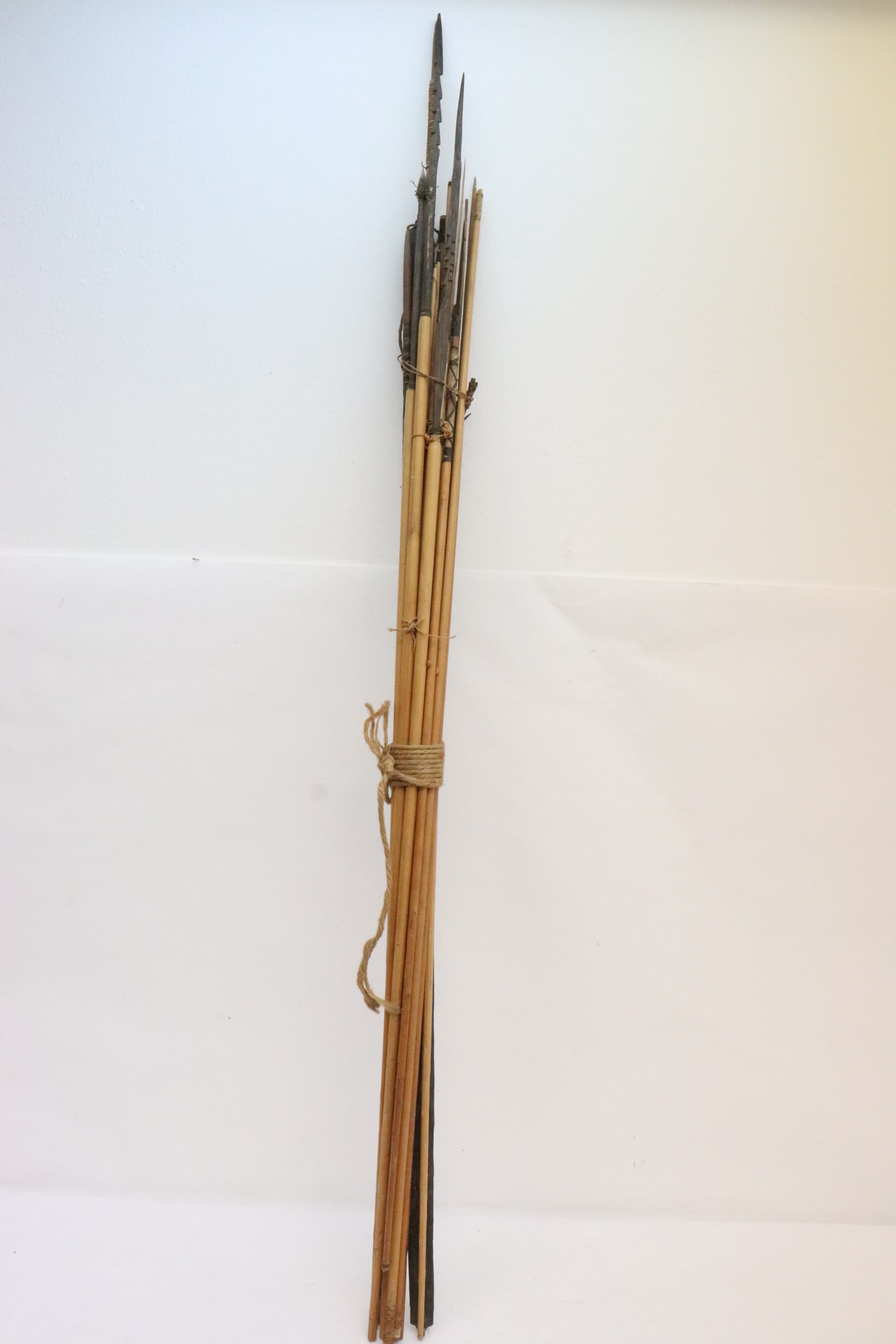 Antique South Asia bow, arrow, and spear pieces (1 of 13)