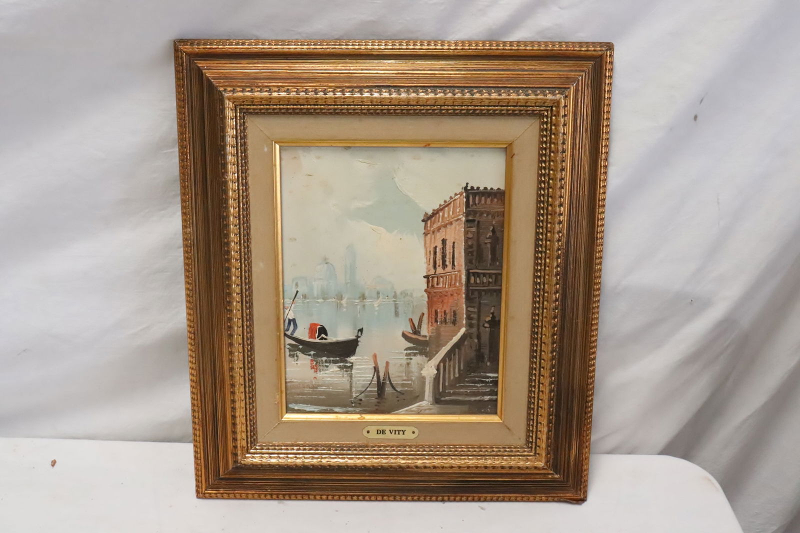 Oil on canvas by Antonio De Vity (1 of 7)