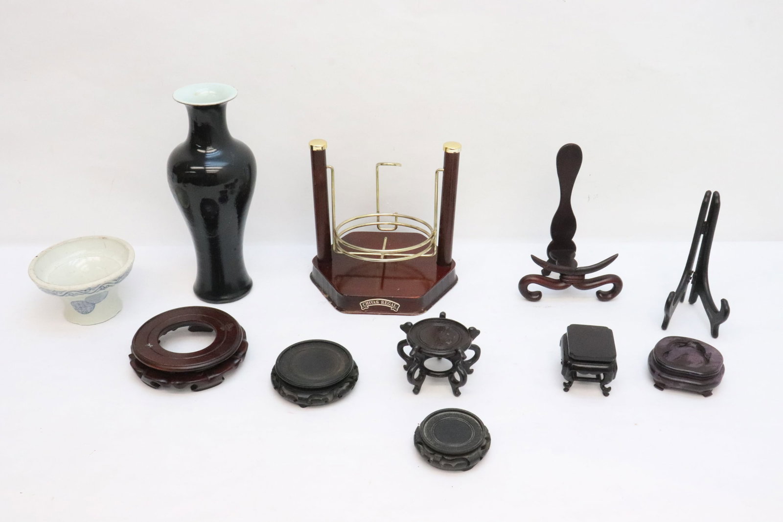 Lot of misc.; including wood stands etc. (1 of 8)