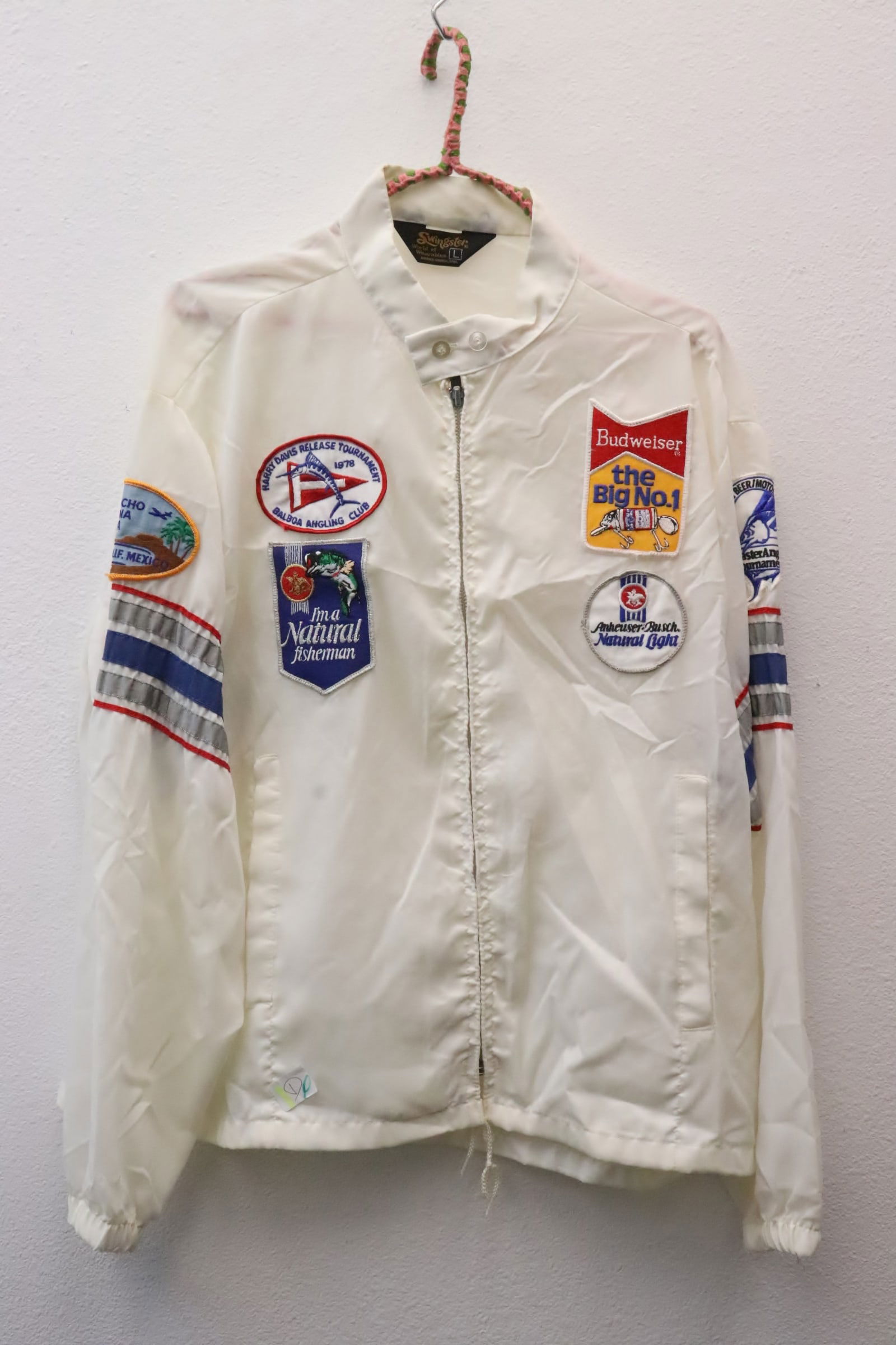 Jacket with boat racing patches, c1978 (1 of 7)