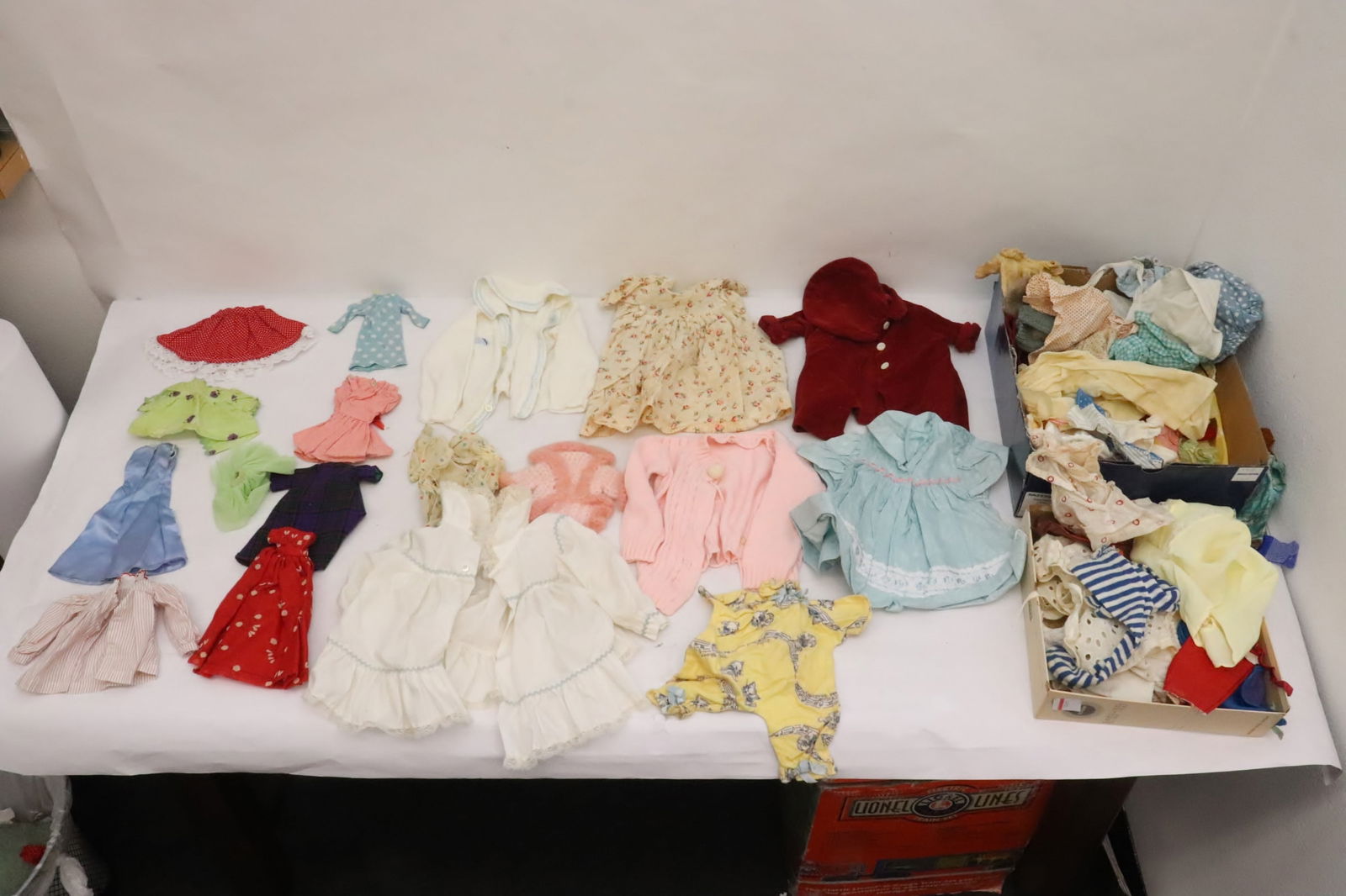 Large lot of vintage/ antique doll clothes (1 of 10)