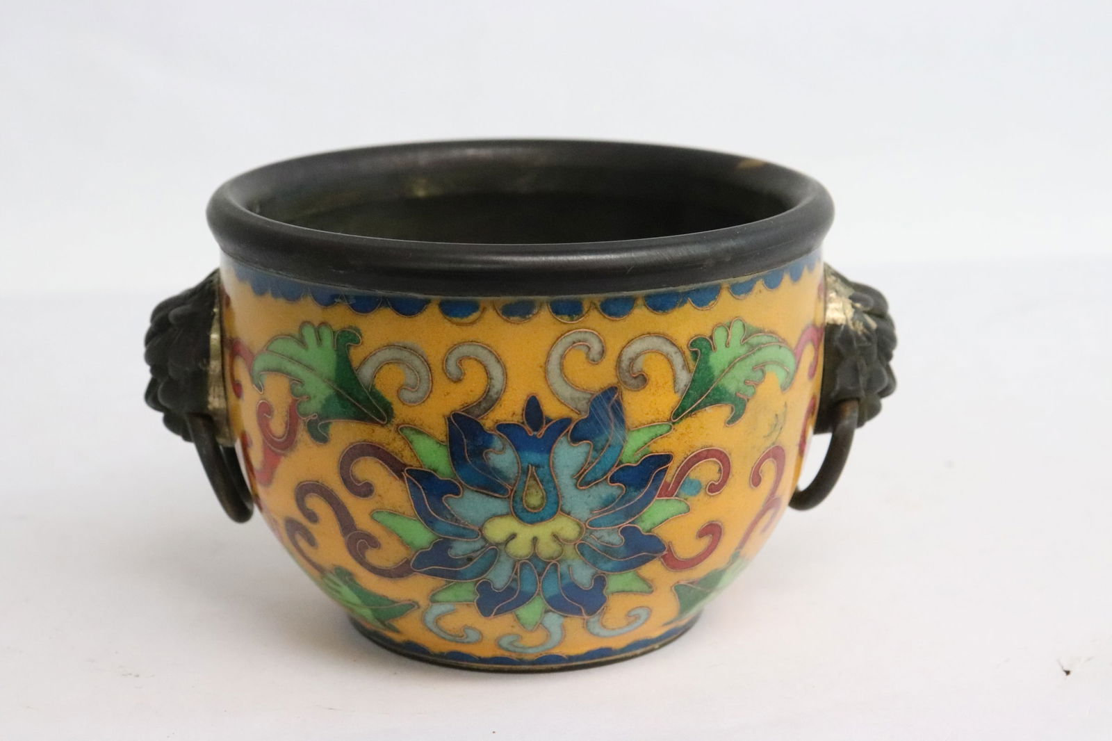 Bronze based cloisonne censer (1 of 5)
