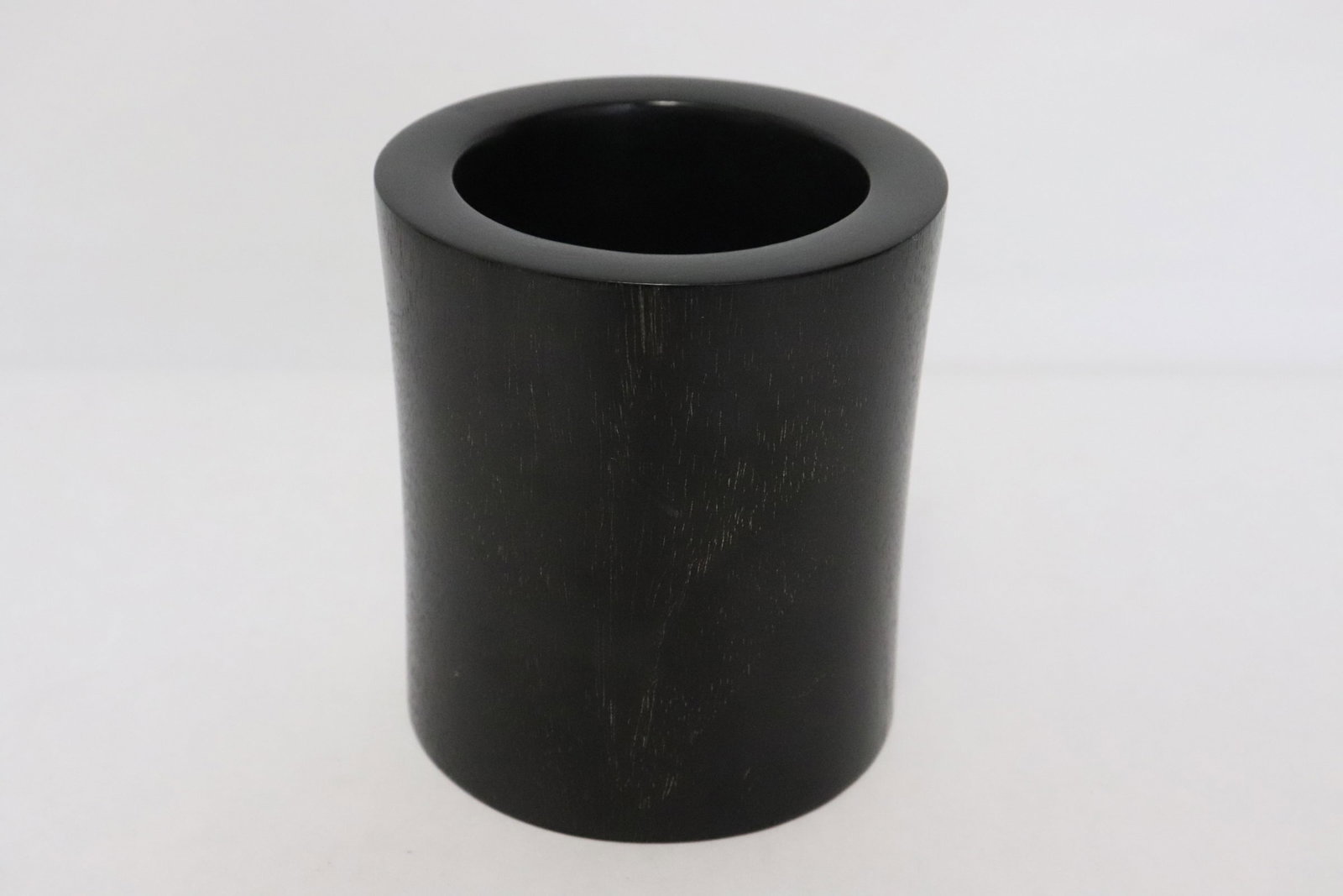 A rosewood carved brush holder: A rosewood carved brush holder, 3.95"x3.6"dia