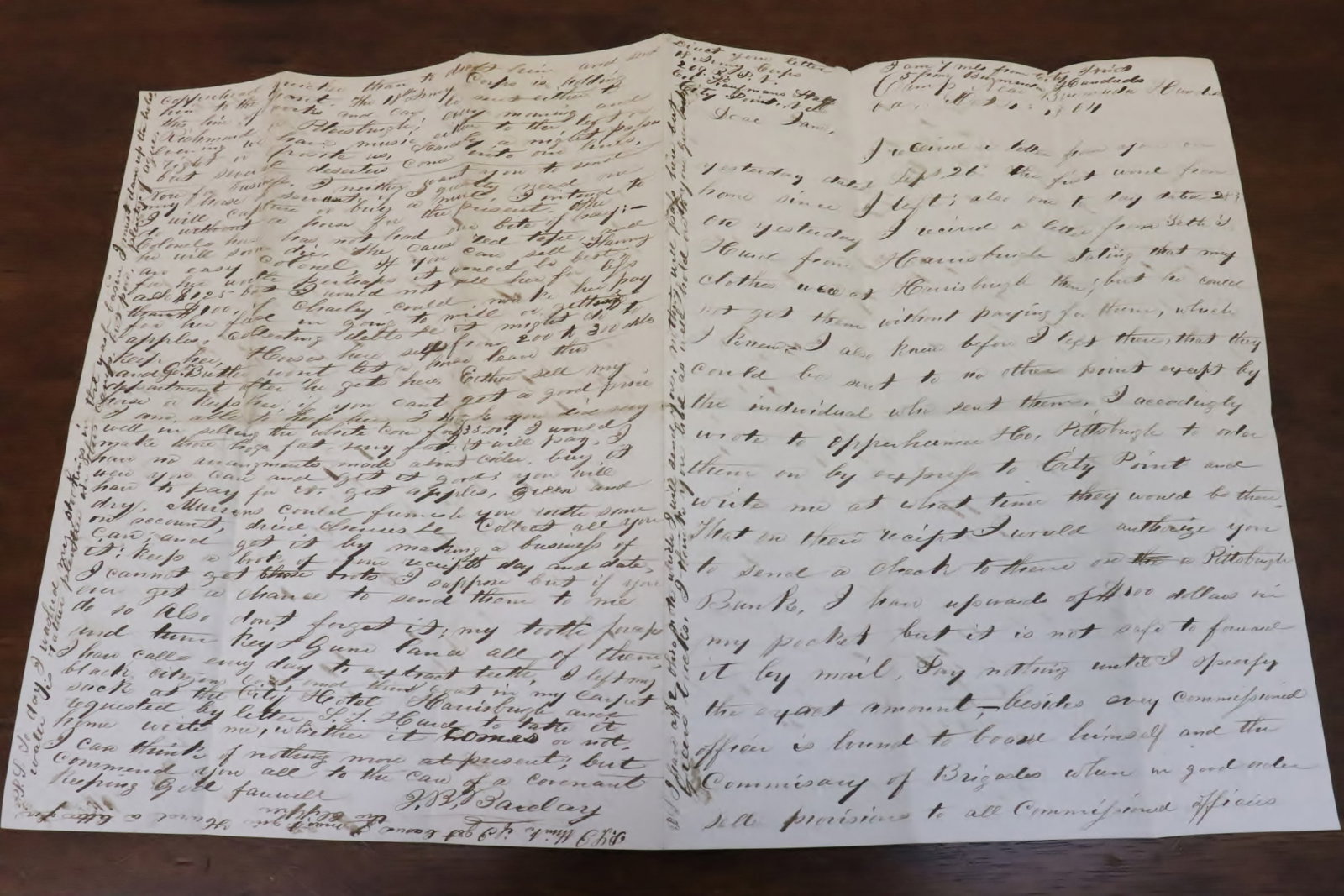A Civil War era letter dated October 4th, 1964: A Civil War era letter dated October 4th, 1964