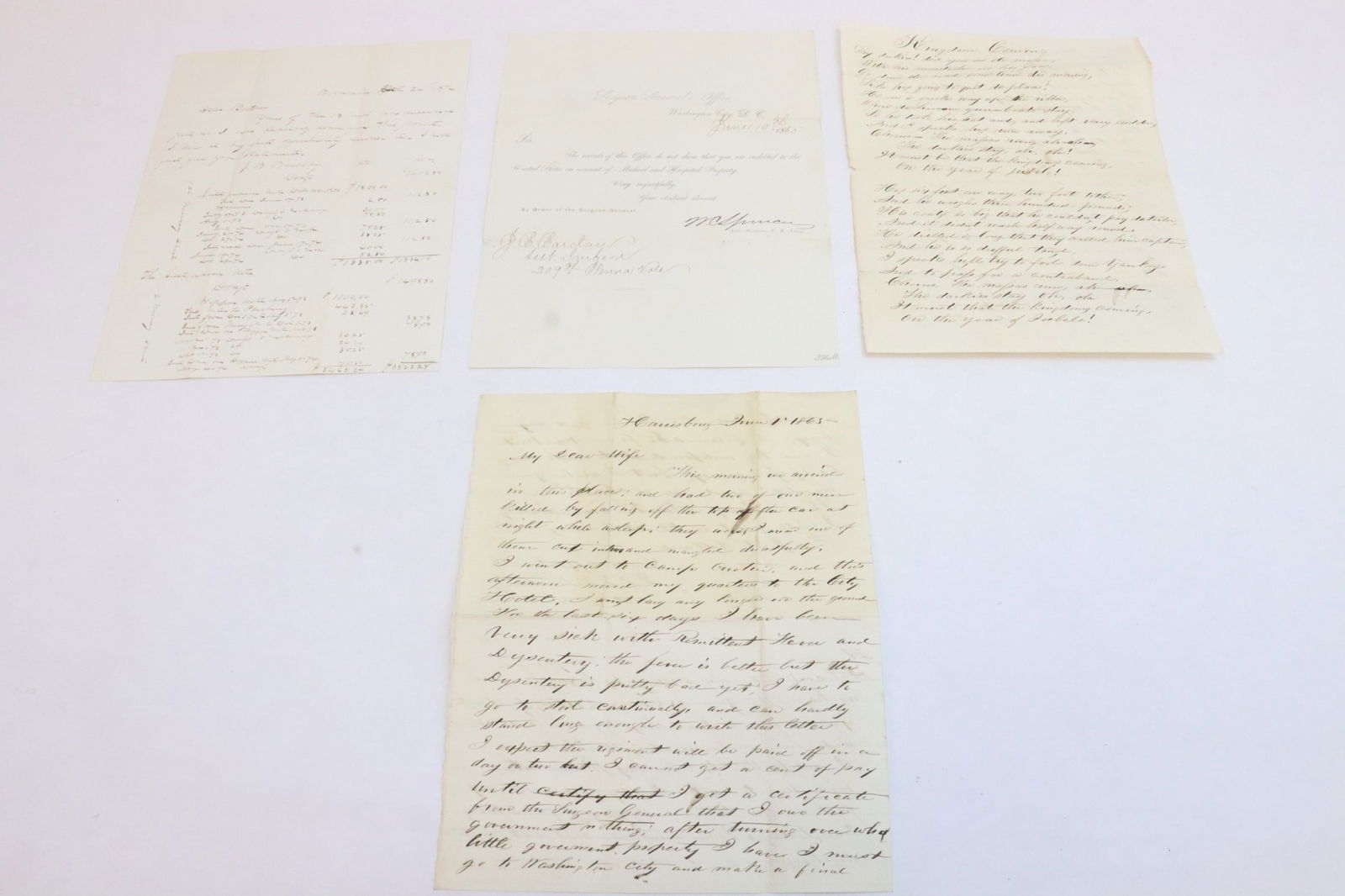 4 post Civil War documents (1 of 12)