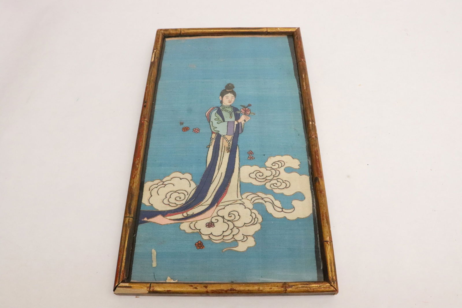 Chinese antique kesi panel: Chinese antique kesi panel, 13.5"x7.3"
