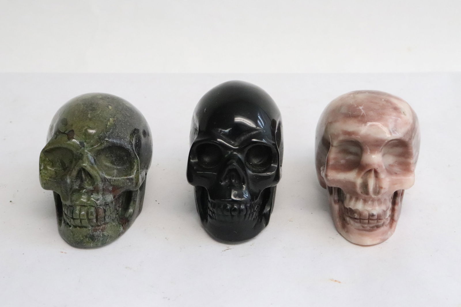 3 stone carved skulls (1 of 11)
