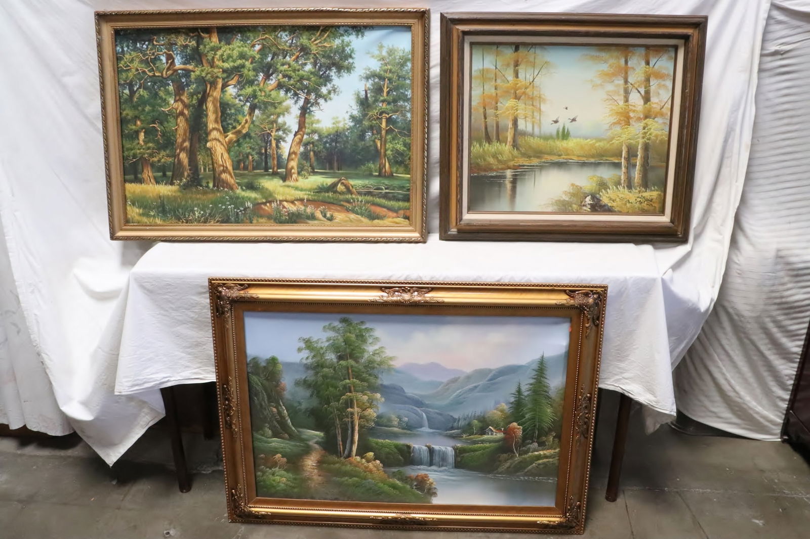 3 framed oil paintings (1 of 10)