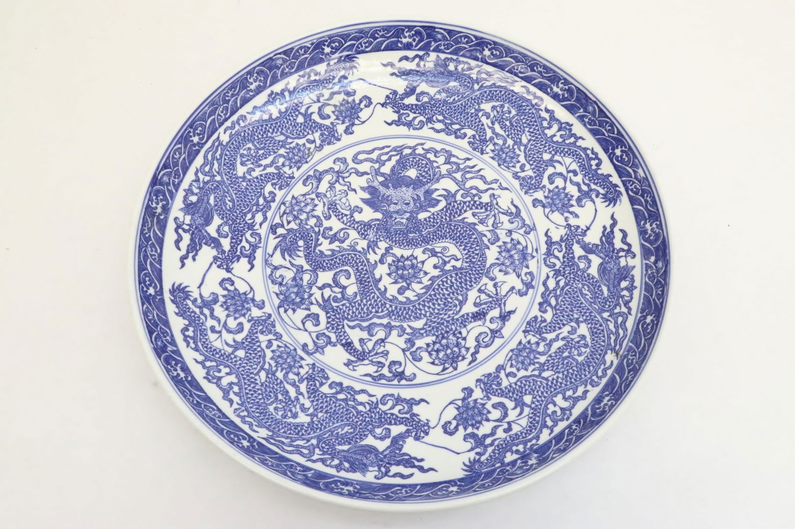 Large blue and white platter (1 of 7)