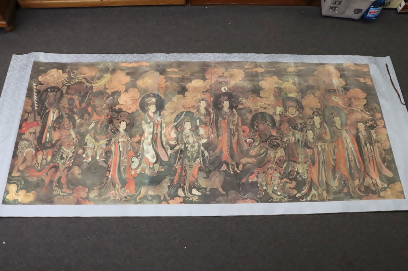 Large Chinese print scroll (1 of 9)