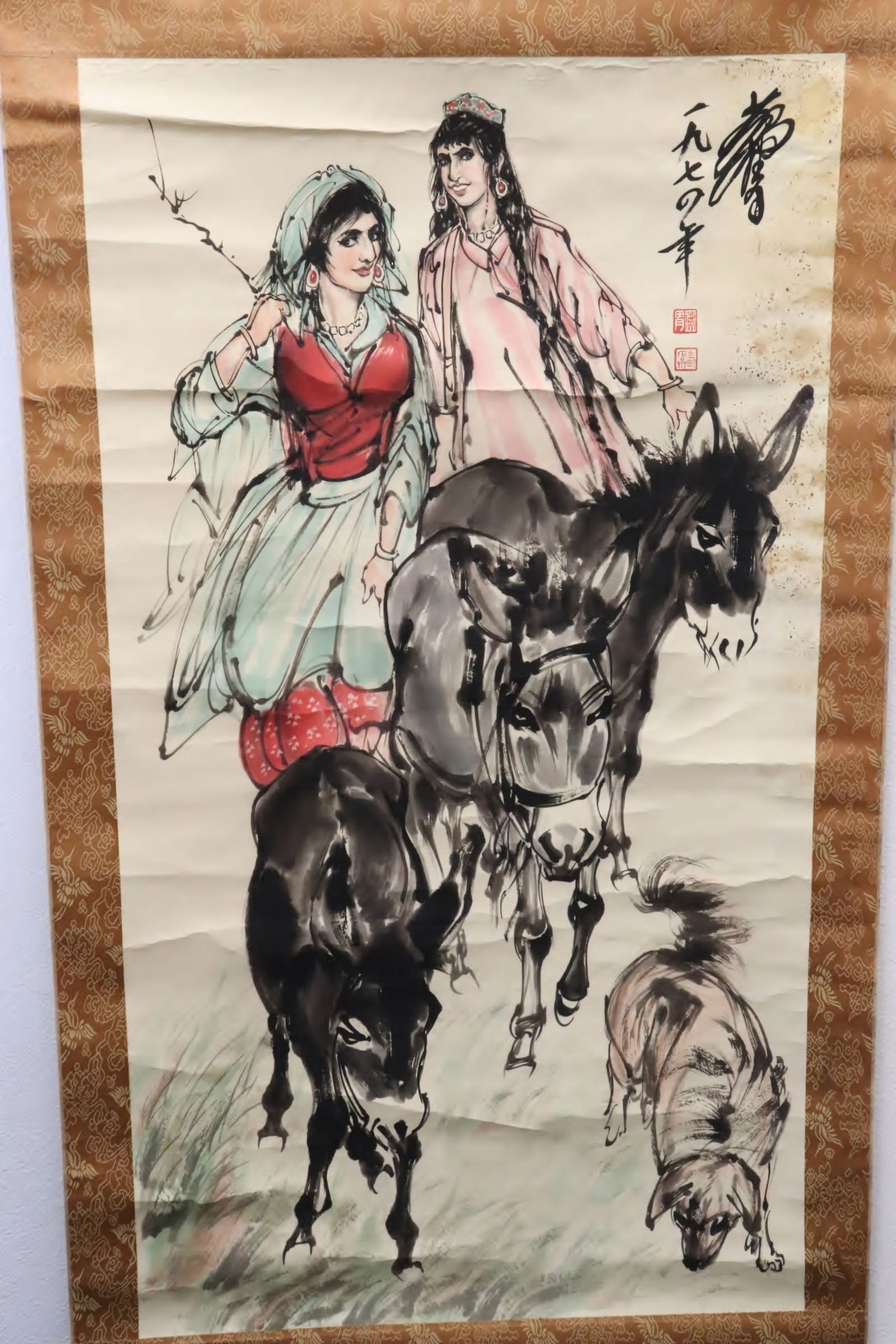 Chinese print scroll (1 of 8)