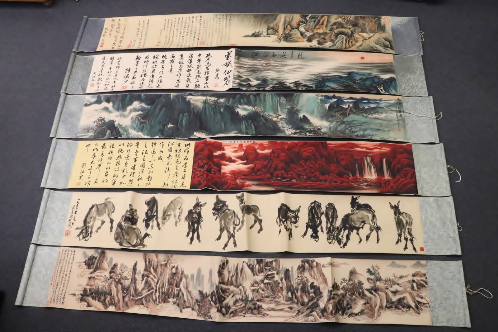 6 Chinese print scrolls (1 of 10)