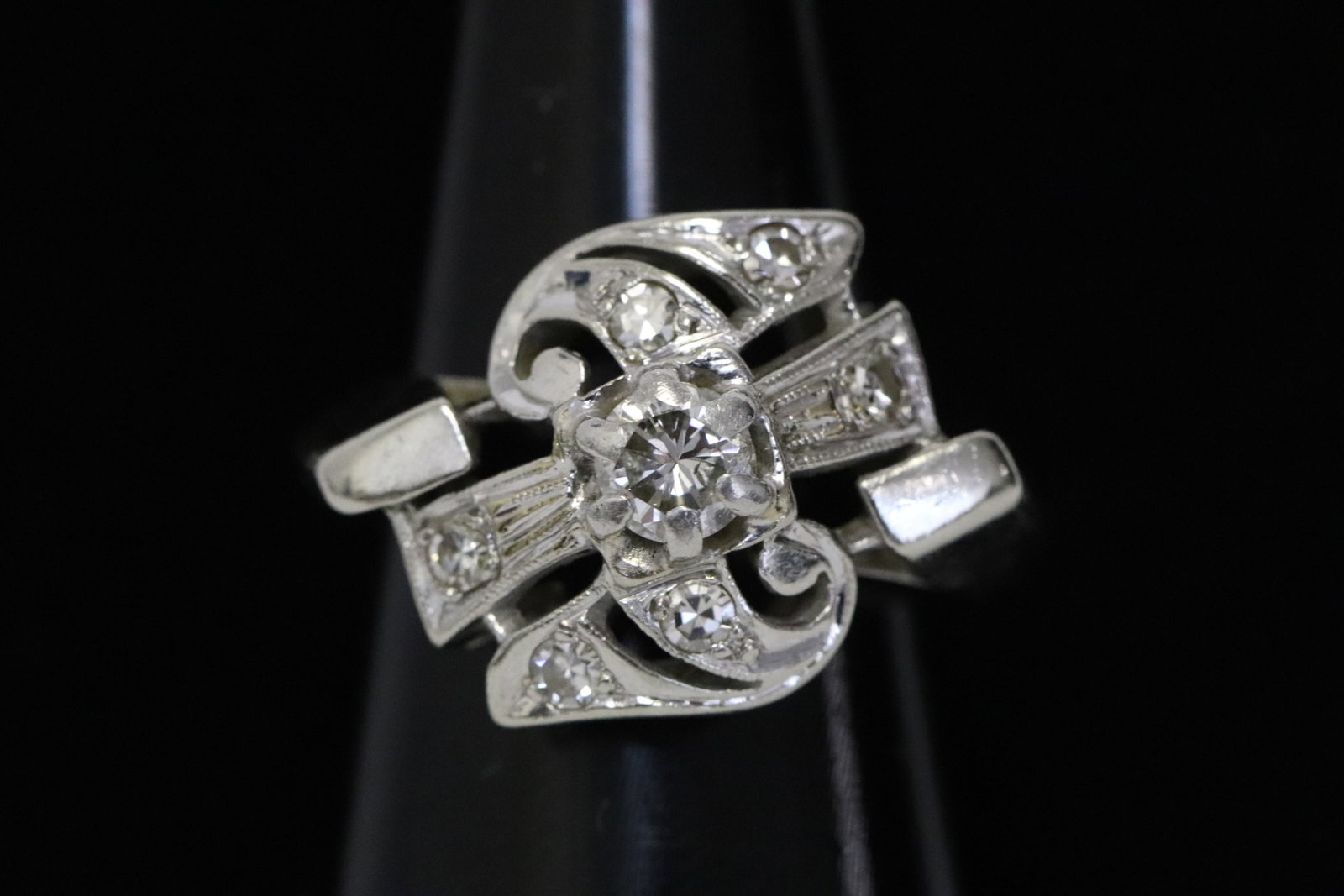 14K W/G diamond ring (1 of 8)