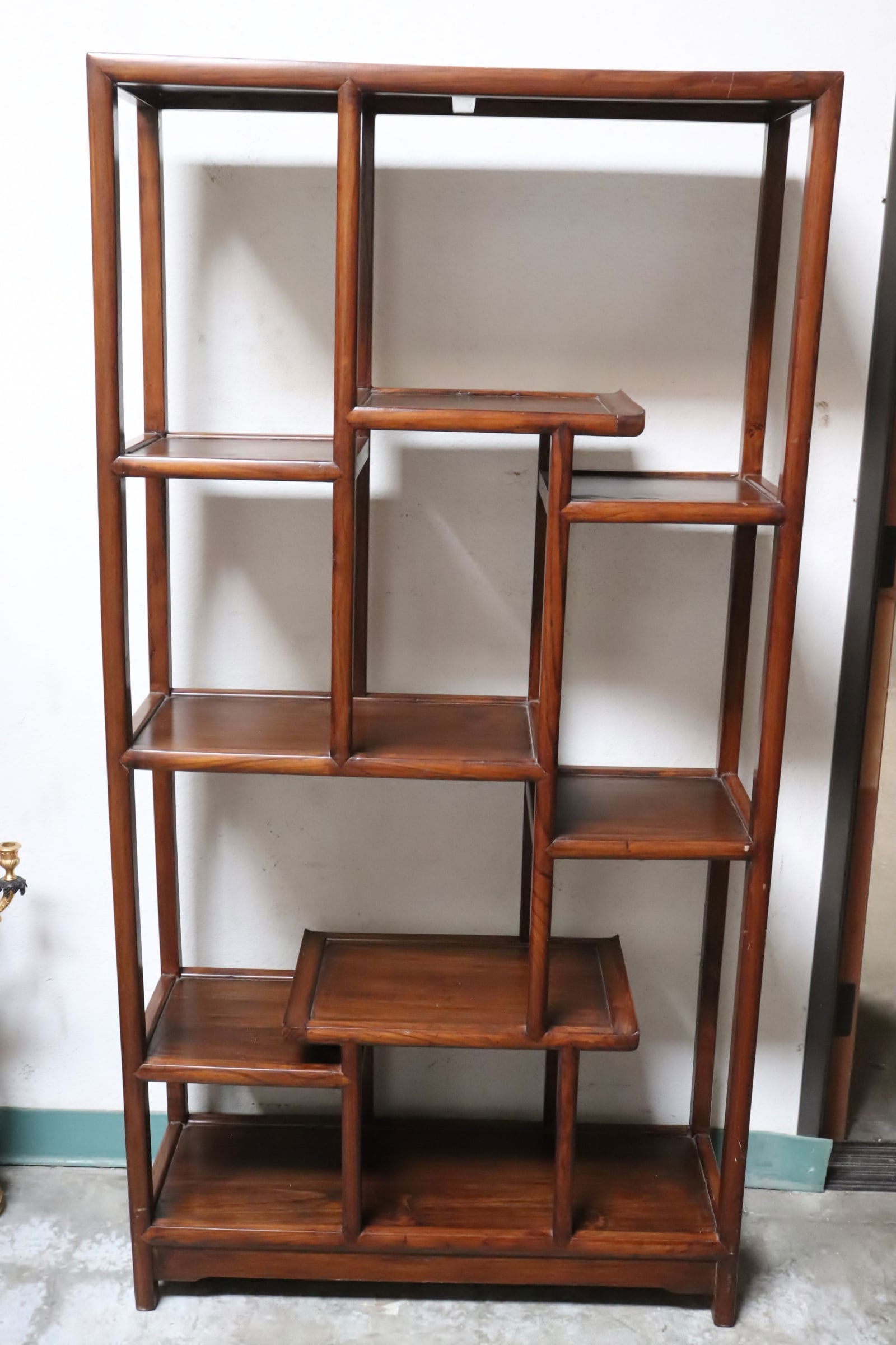 Chinese rosewood display shelf (1 of 11)