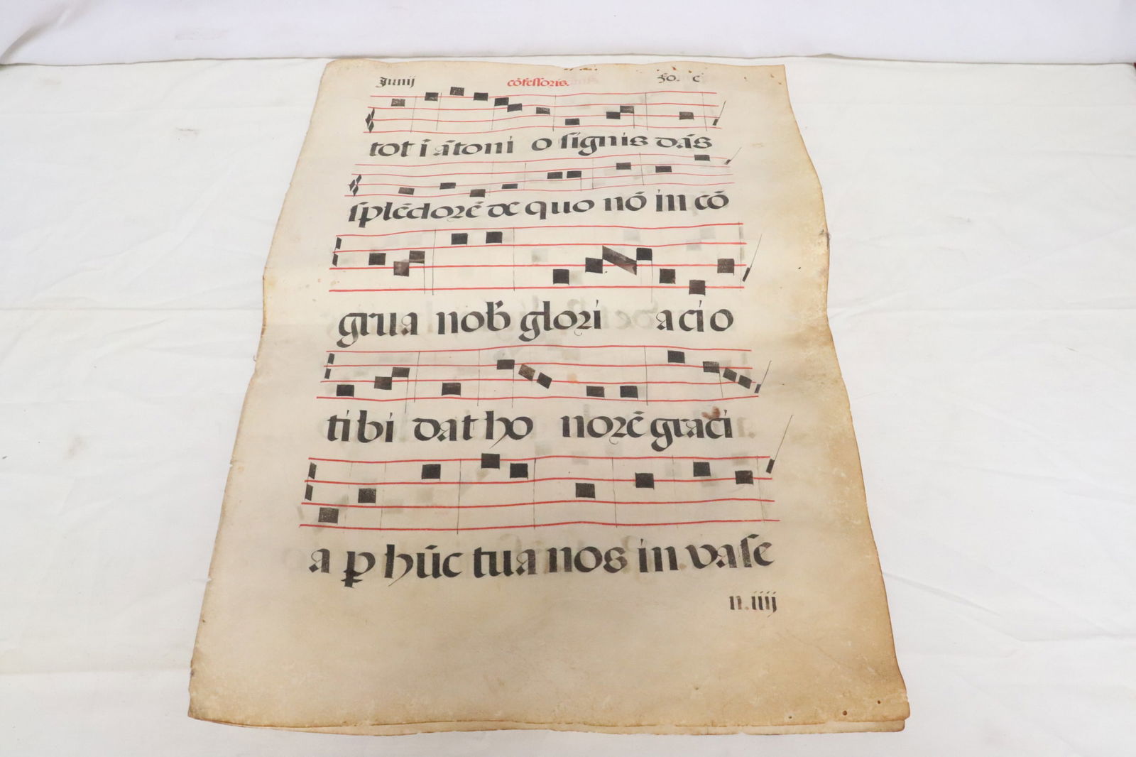 Antique European music note panel (1 of 8)