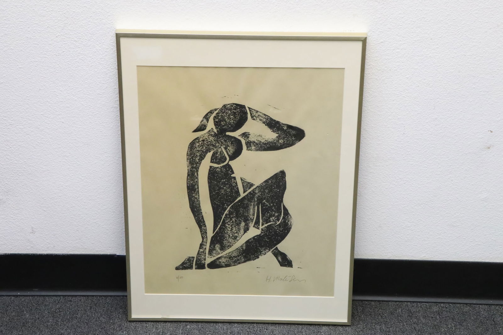 Framed etching signed H. Matisse (1 of 8)