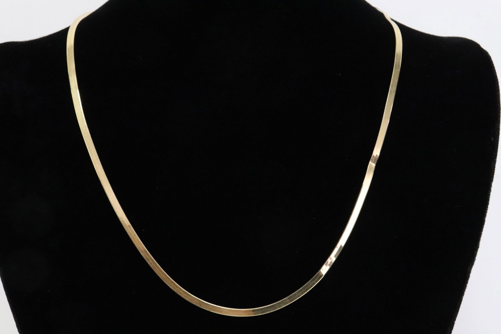 14K herringbone necklace (1 of 8)