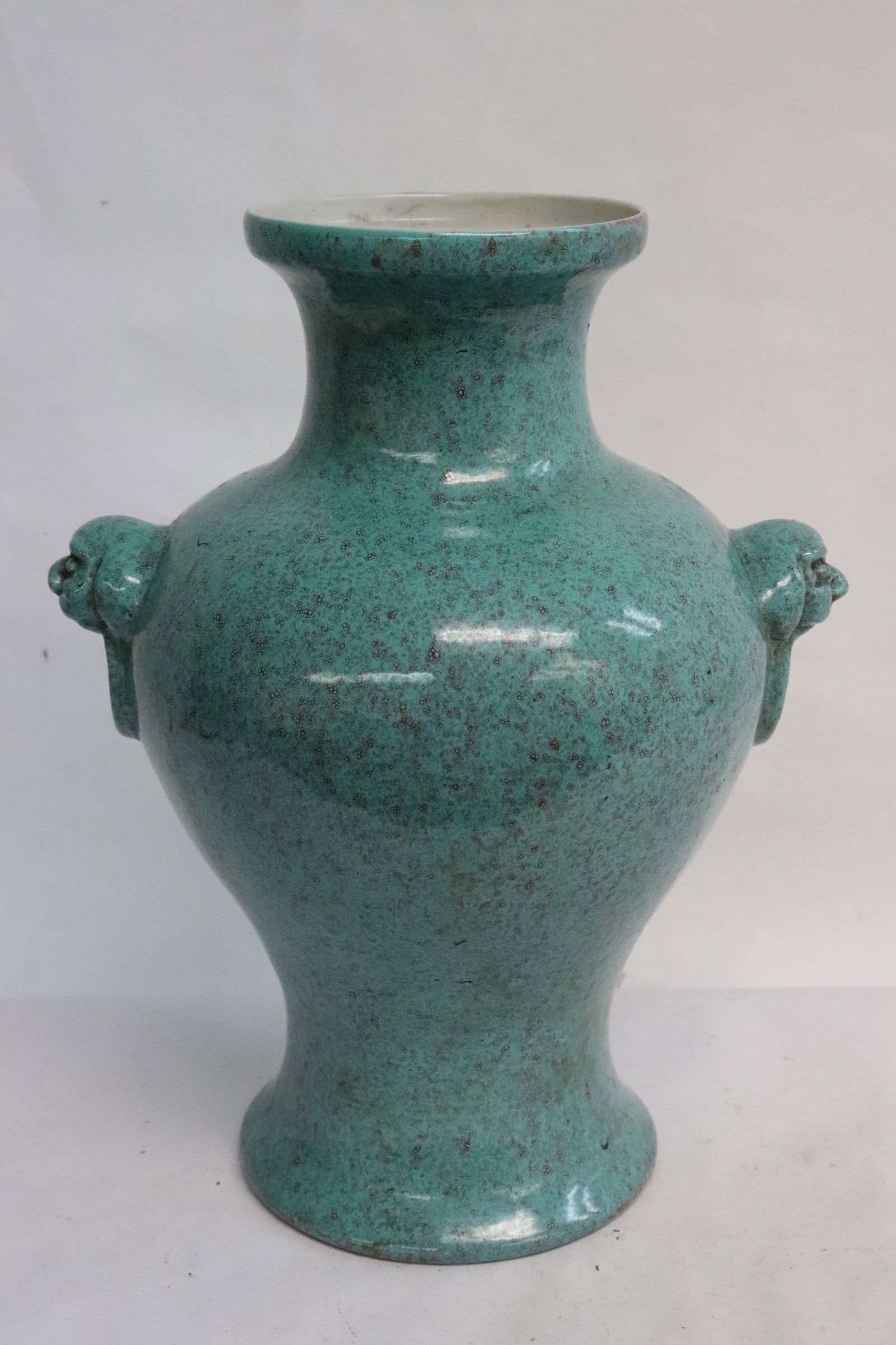 Chinese 19th/20th c. porcelain handled jar (1 of 9)