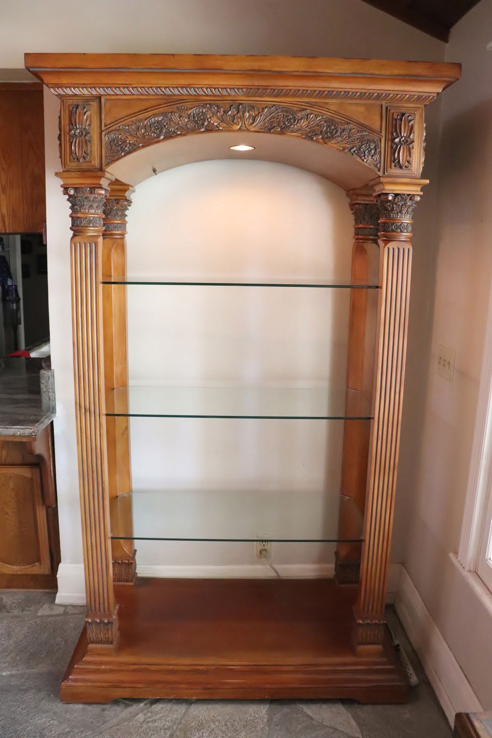 Pair Chinese antique famille rose porcelain vases: Pair Chinese antique famille rose porcelain vases, 17.5"x8.3"dia ea